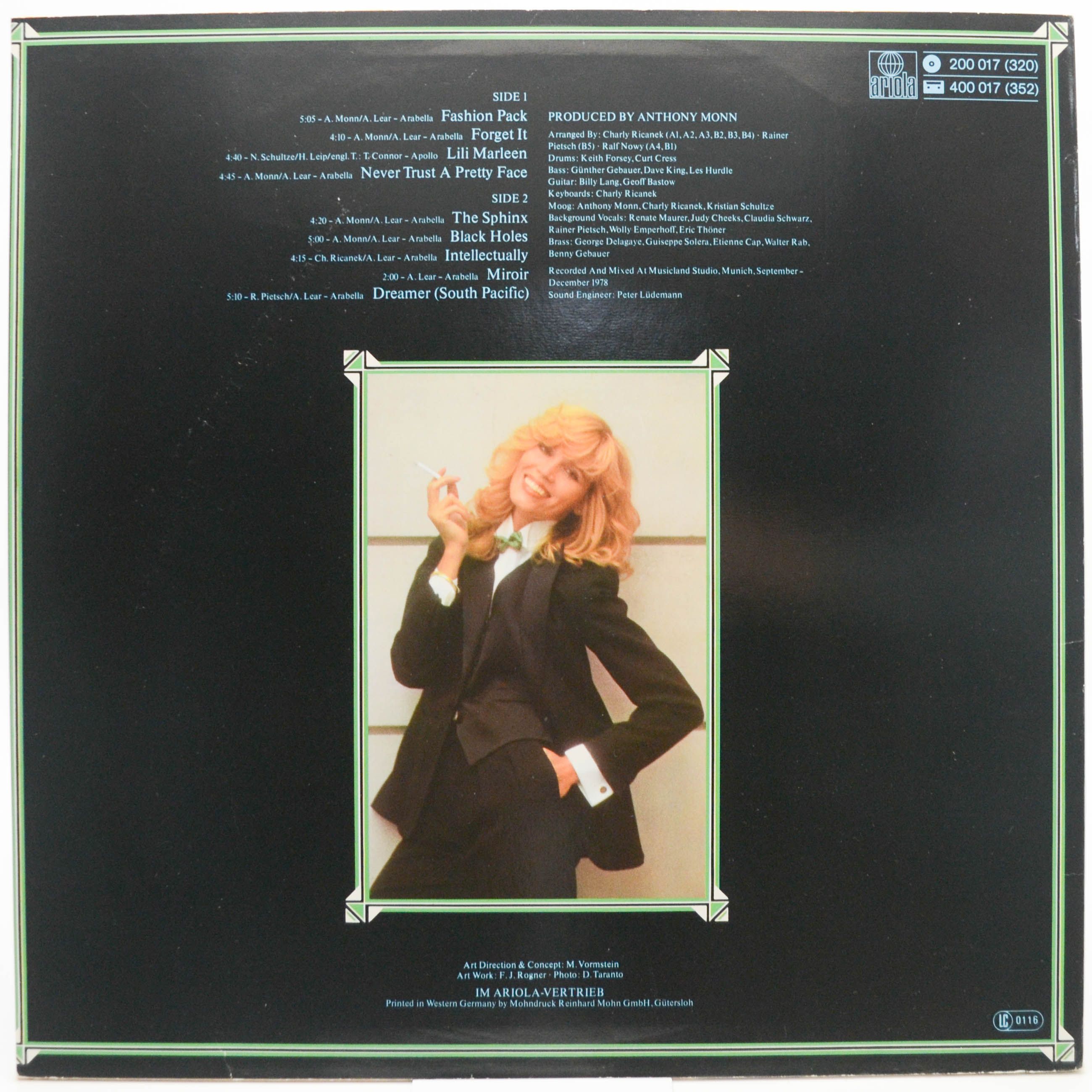 Виниловая пластинка Amanda Lear — Never Trust A Pretty Face, 1979