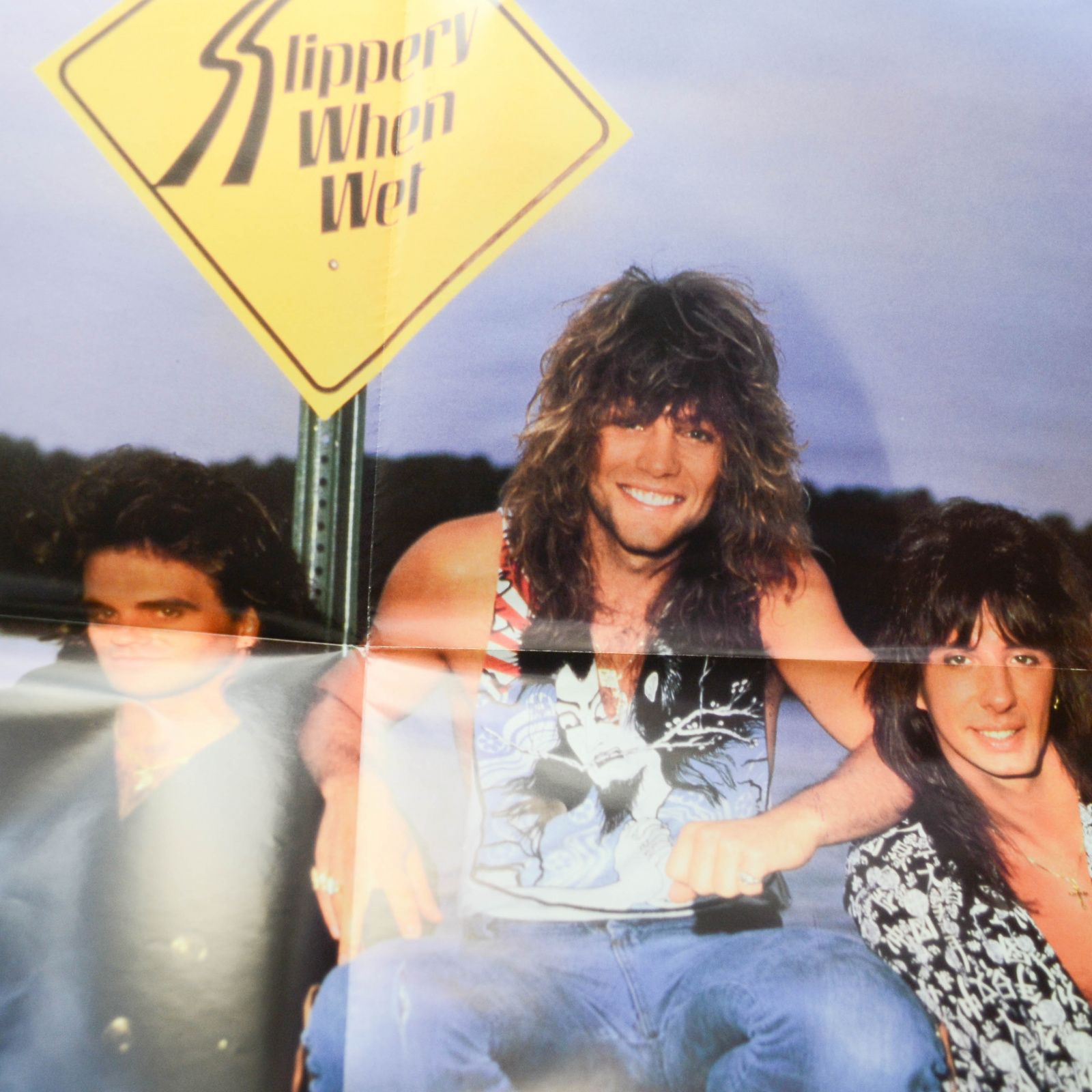 Bon Jovi — Slippery When Wet (UK, poster), 1986