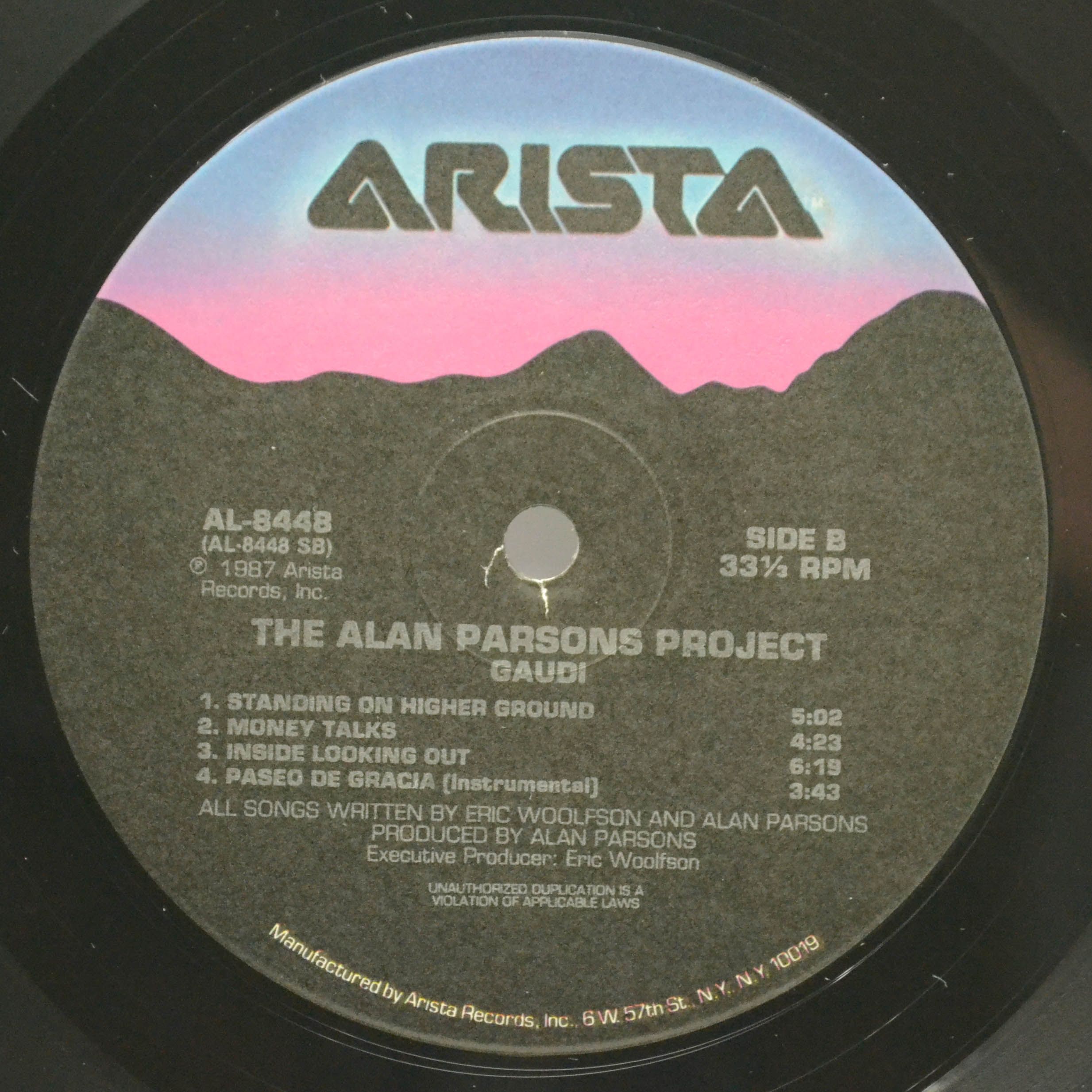 Виниловая пластинка Alan Parsons Project — Gaudi (USA), 1987