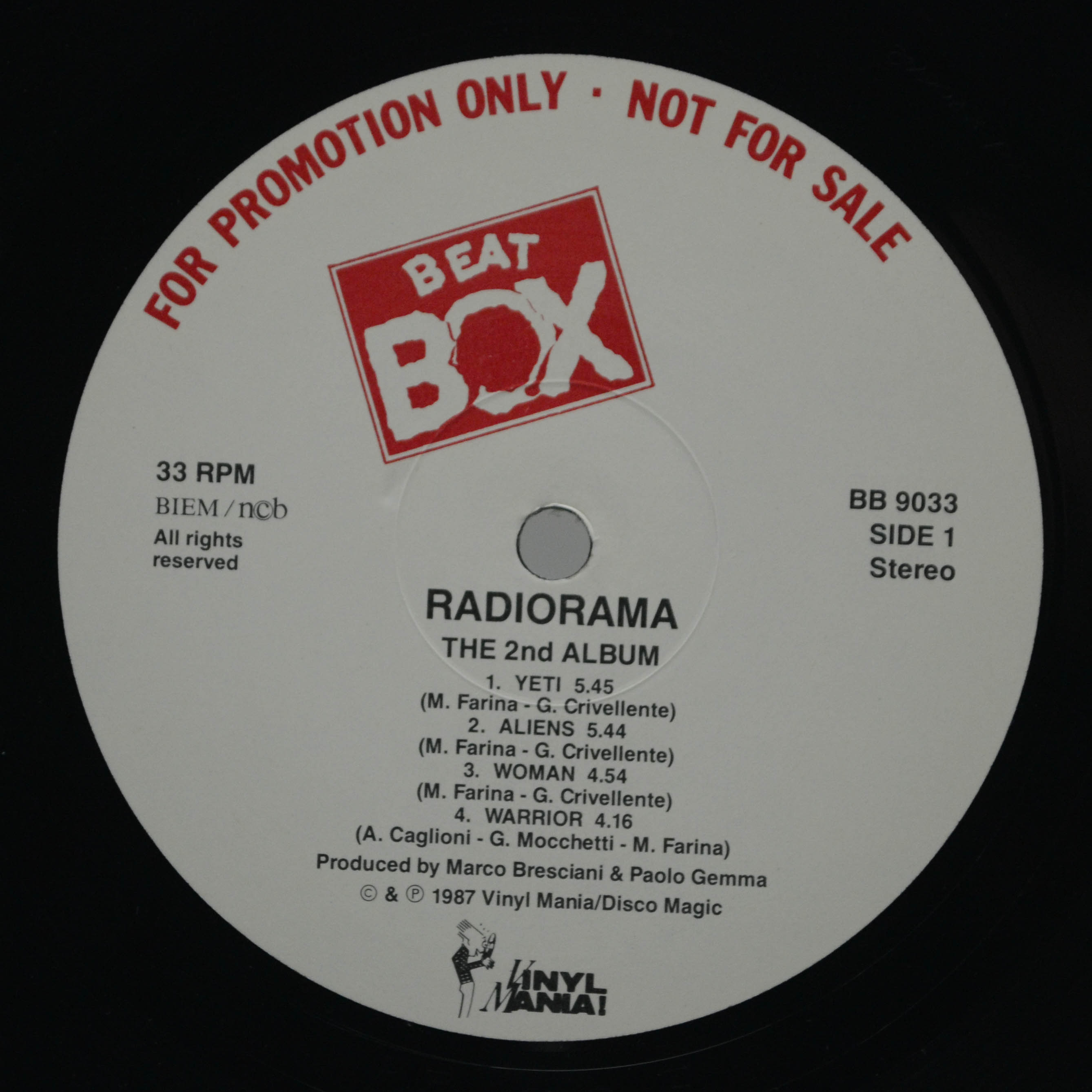 Виниловая пластинка Radiorama — The 2nd Album, 1987