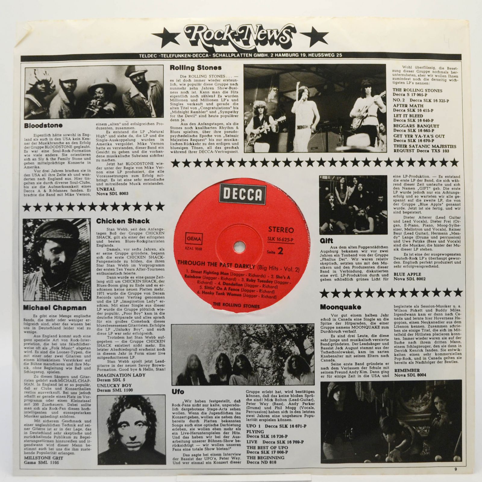 Rolling Stones — Through The Past, Darkly (Big Hits Vol. 2), 1969