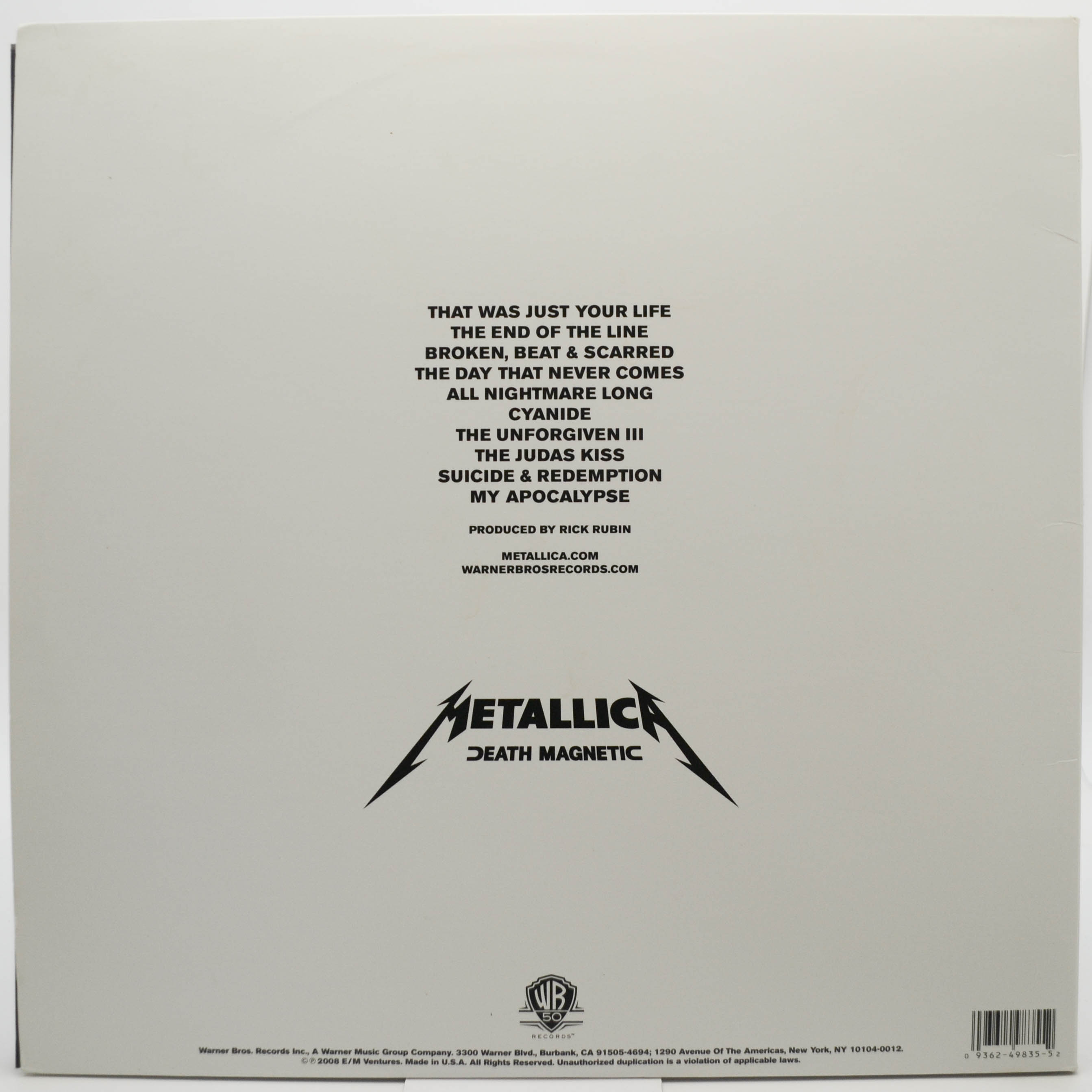 Metallica — Death Magnetic (2LP, 1-st, USA), 2008