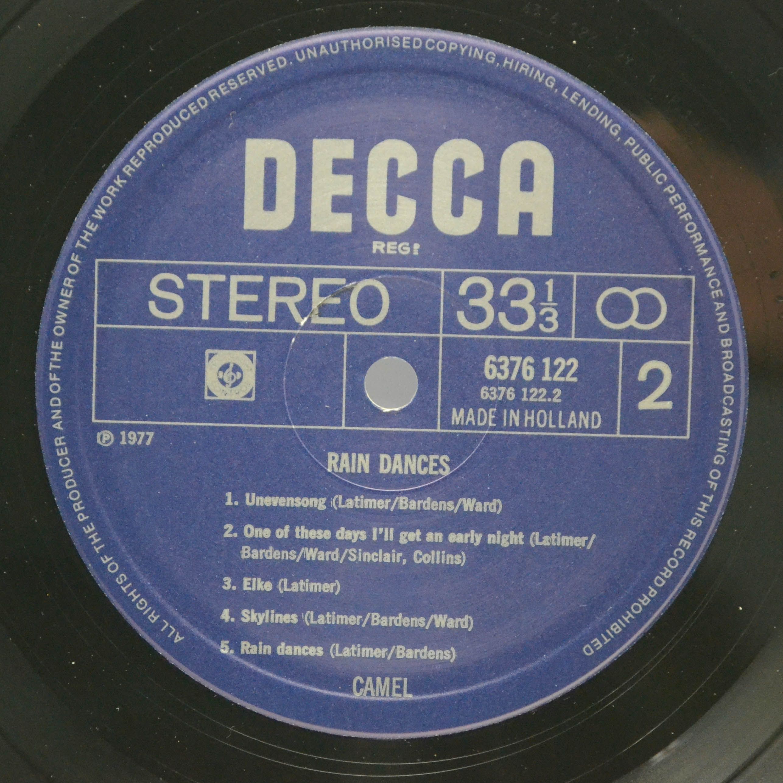 Camel — Rain Dances, 1977