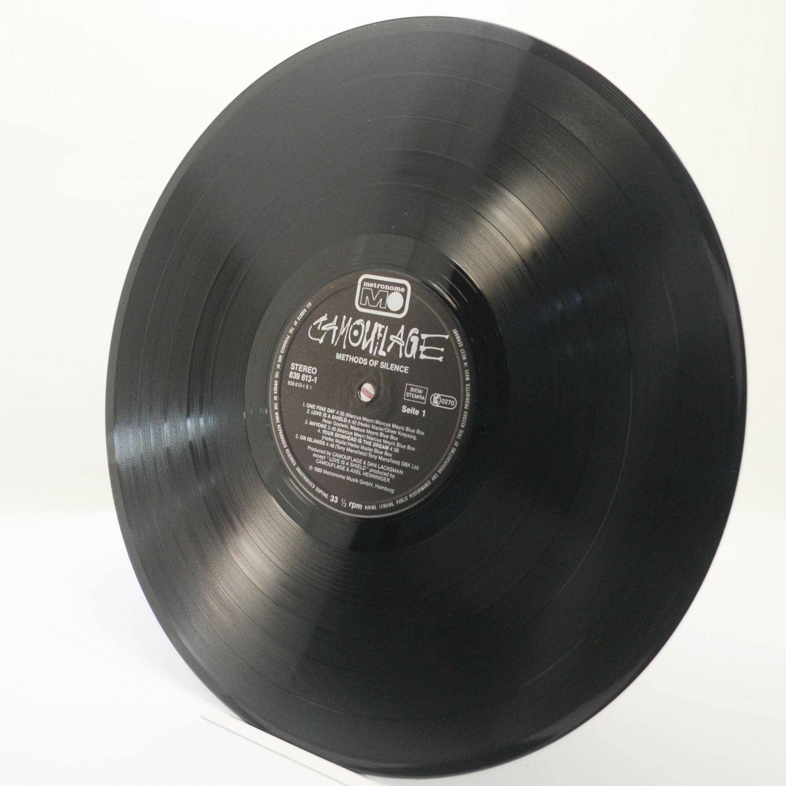 Camouflage — Methods Of Silence, 1989