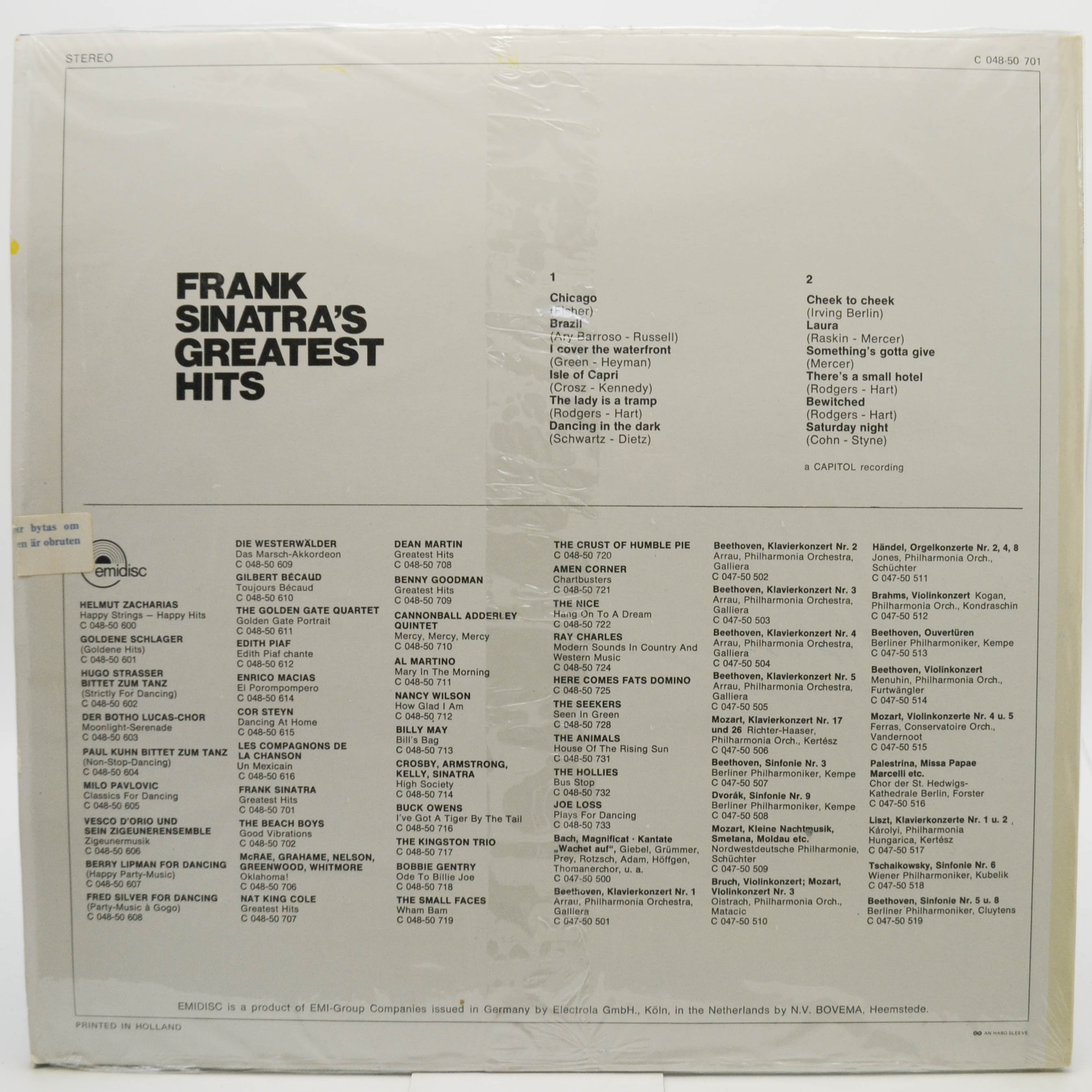 Frank Sinatra — Frank Sinatra's Greatest Hits, 1960