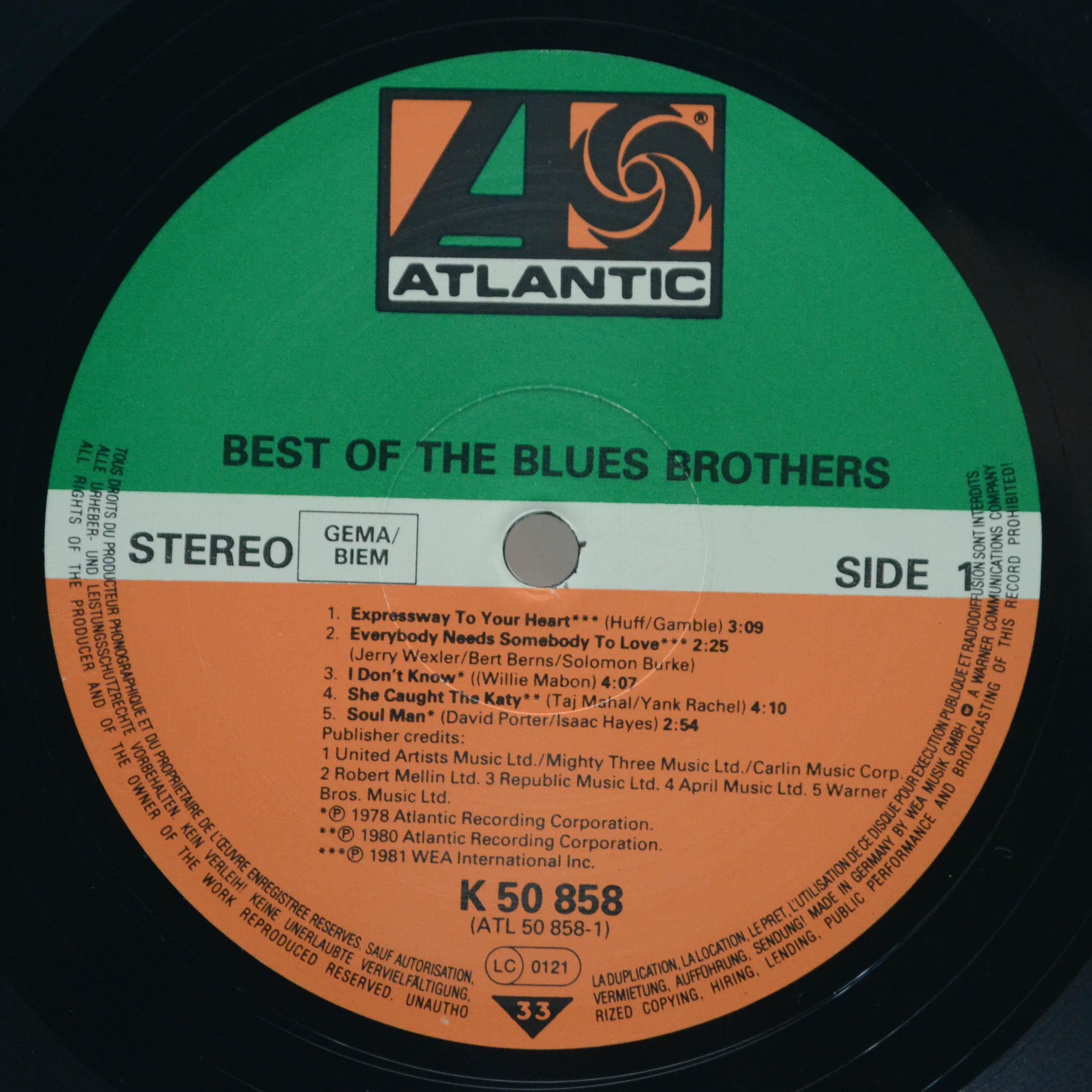Виниловая пластинка Blues Brothers — Best Of The Blues Brothers, 1981