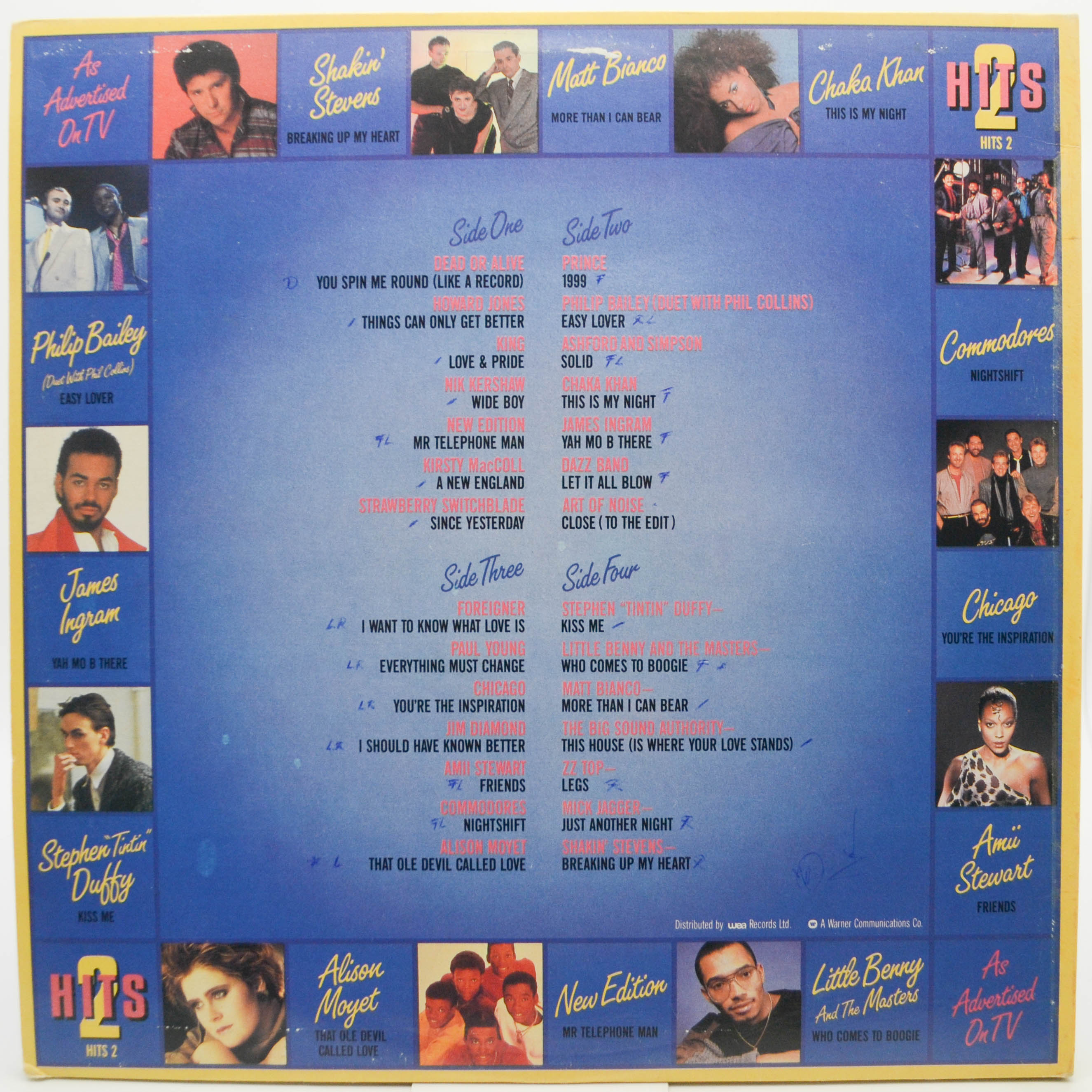 Various — Hits 2 - The Album (2LP), 1985