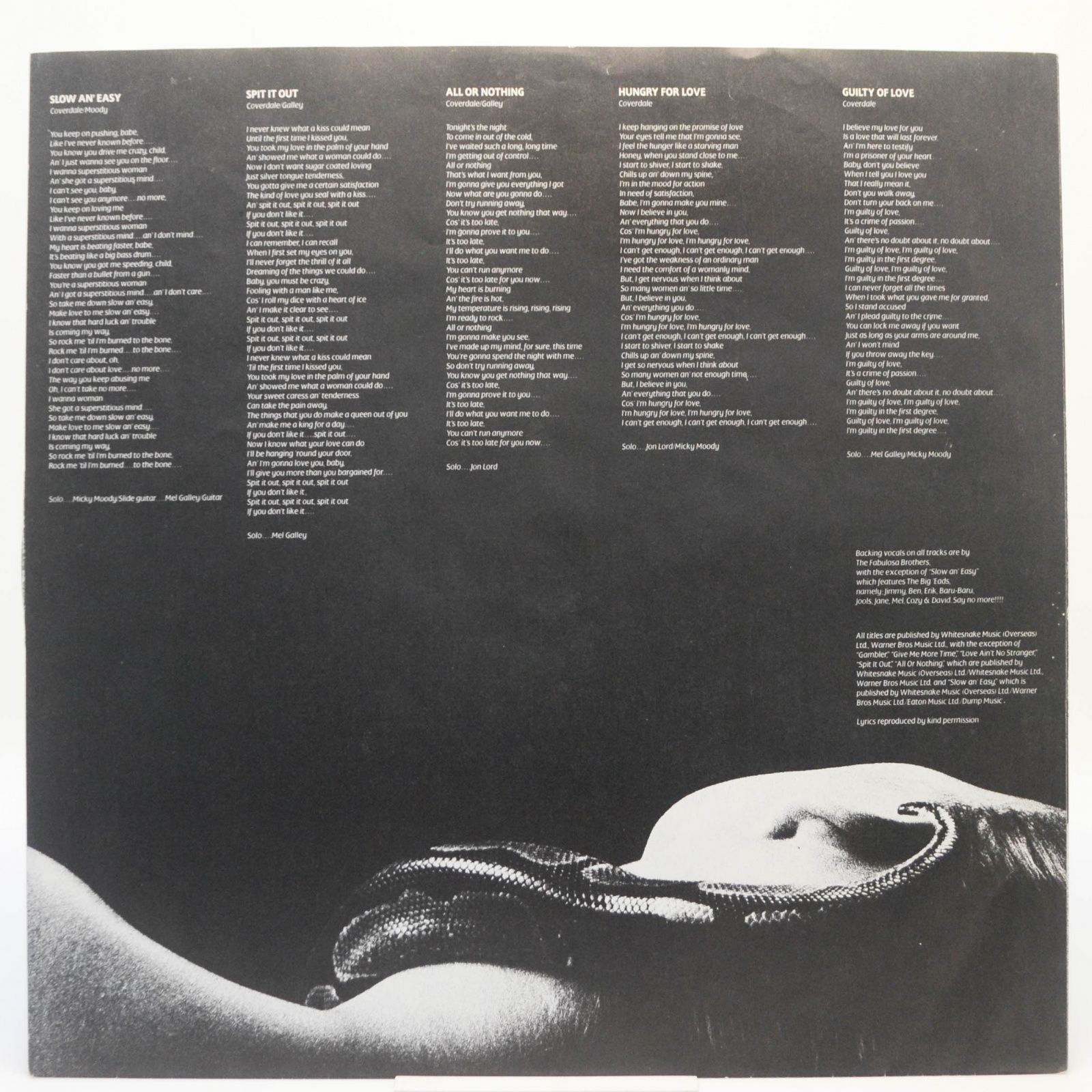 Whitesnake — Slide It In, 1990