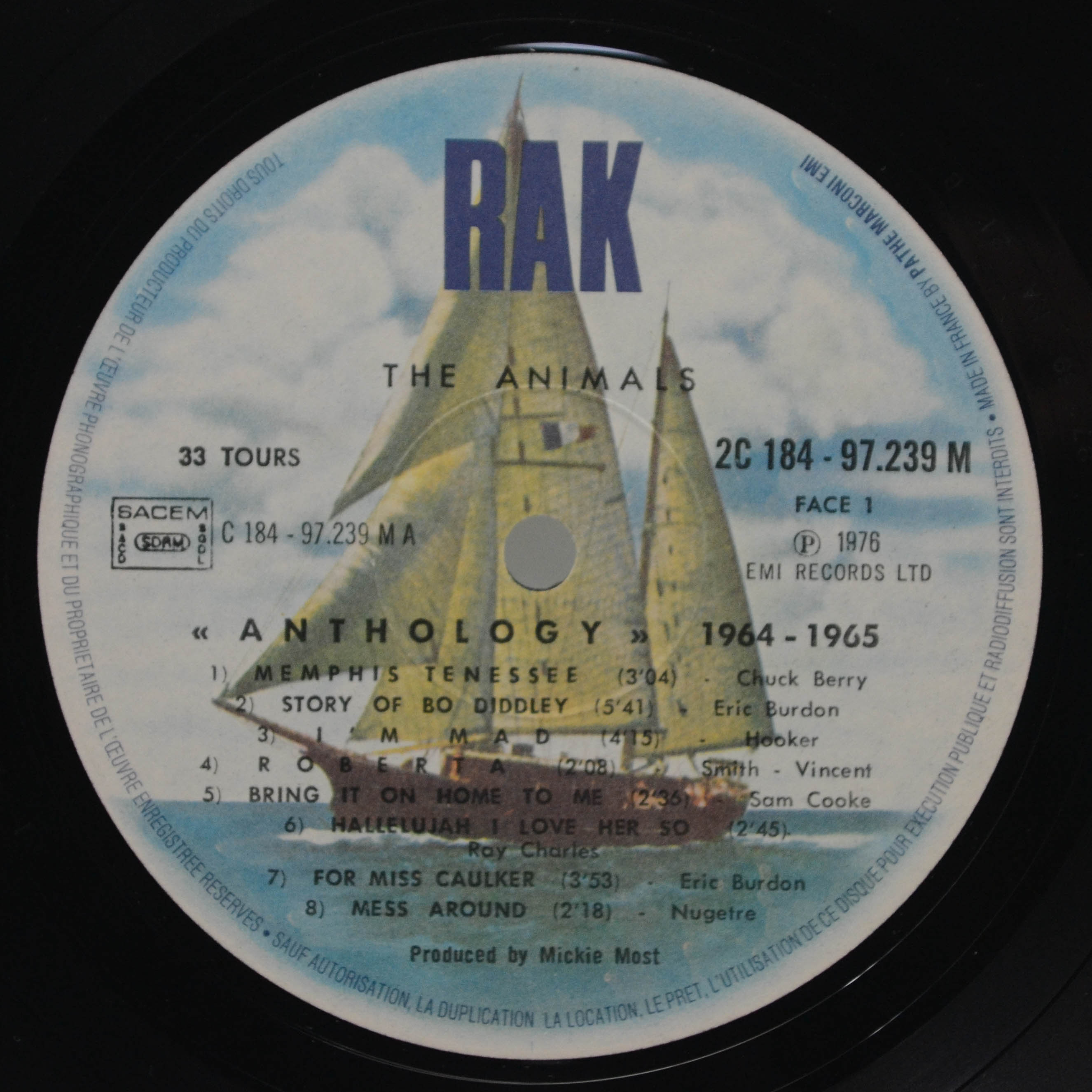 Animals — Animals Anthology (2LP), 1976