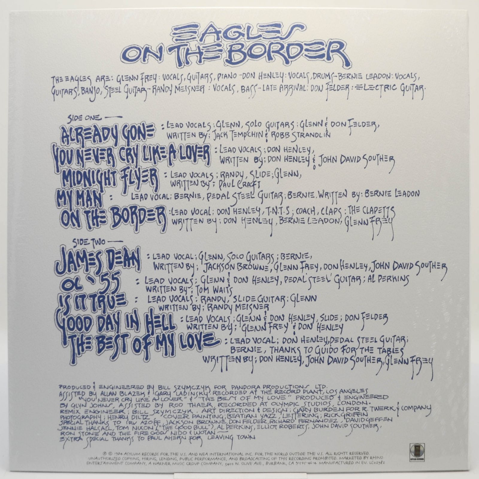 Eagles — On The Border, 2014