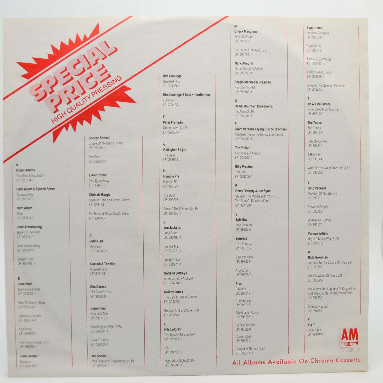 Виниловая пластинка Mark Almond — Other Peoples Rooms, 1978