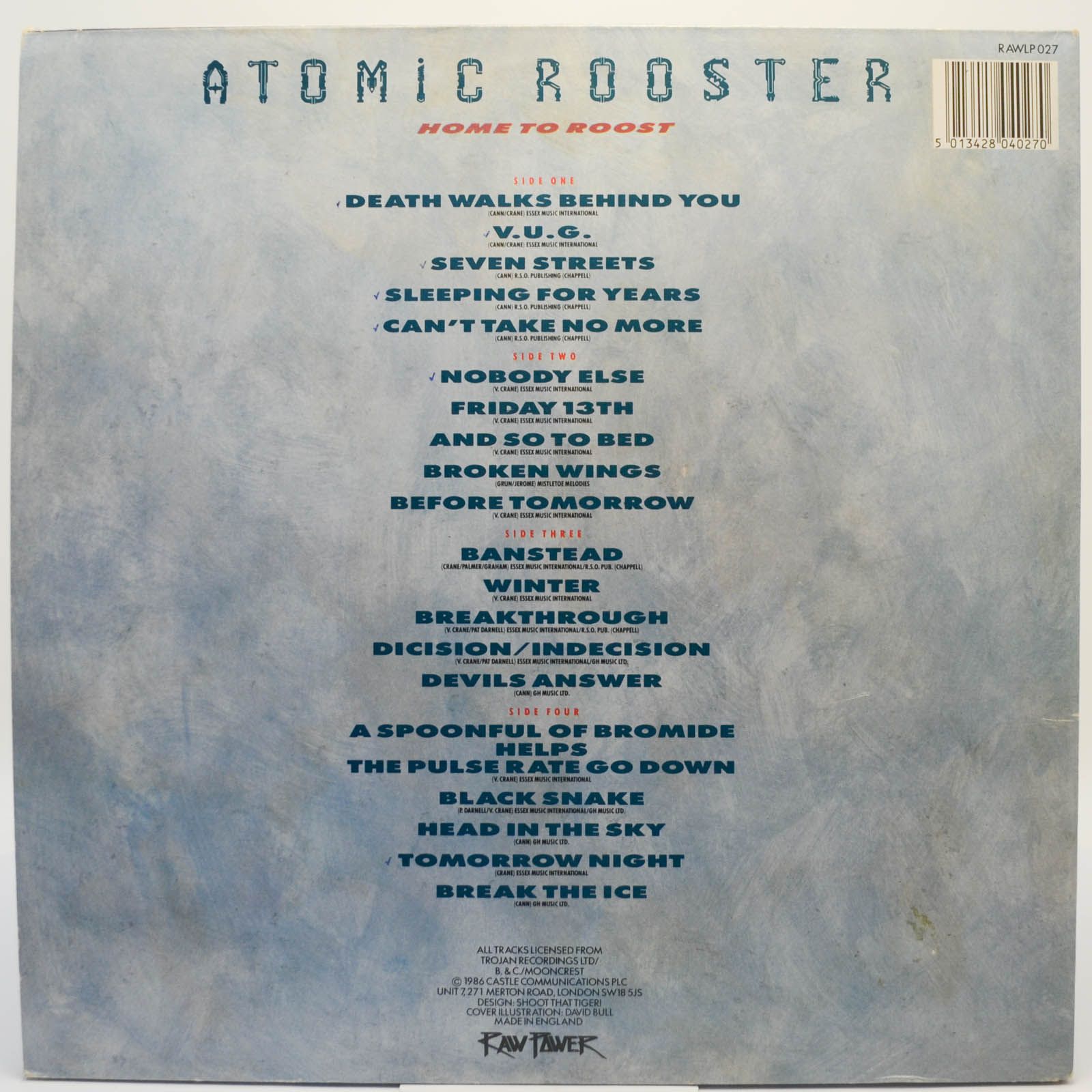 Виниловая пластинка Atomic Rooster — Home To Roost (2LP, UK), 1977