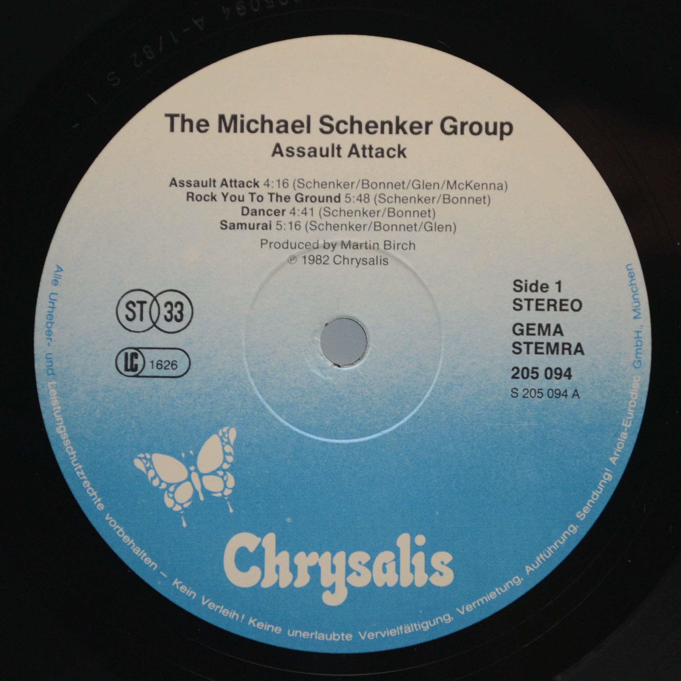Виниловая пластинка Michael Schenker Group — Assault Attack, 1982