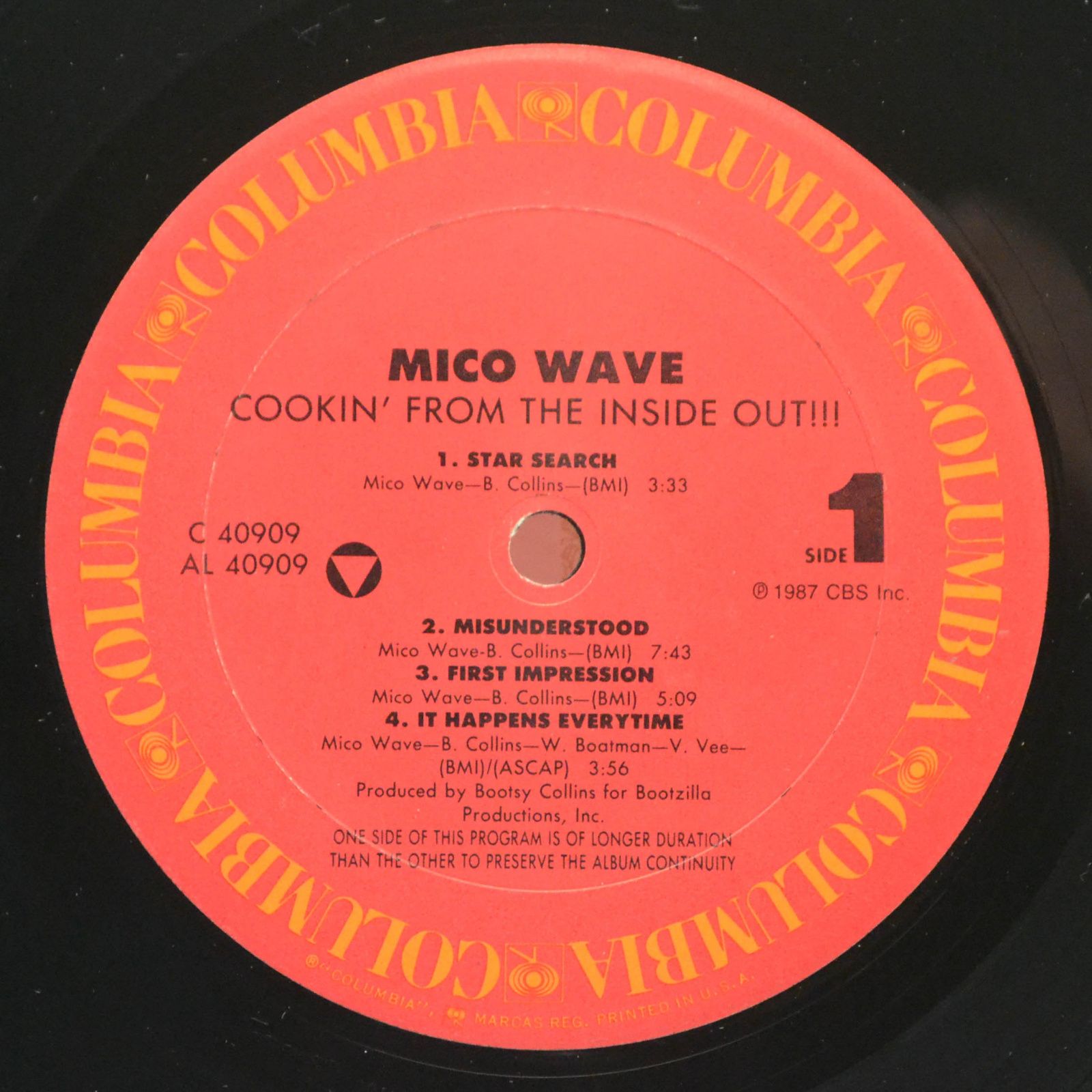 Виниловая пластинка Mico Wave — Cookin' From The Inside Out!!!, 1987