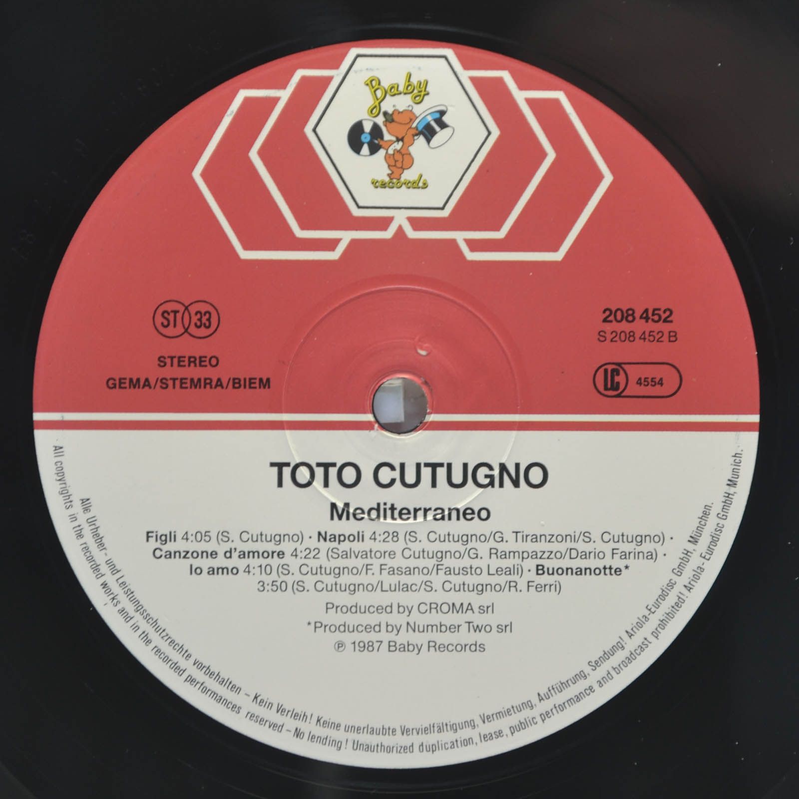 Toto Cutugno — Mediterraneo, 1987