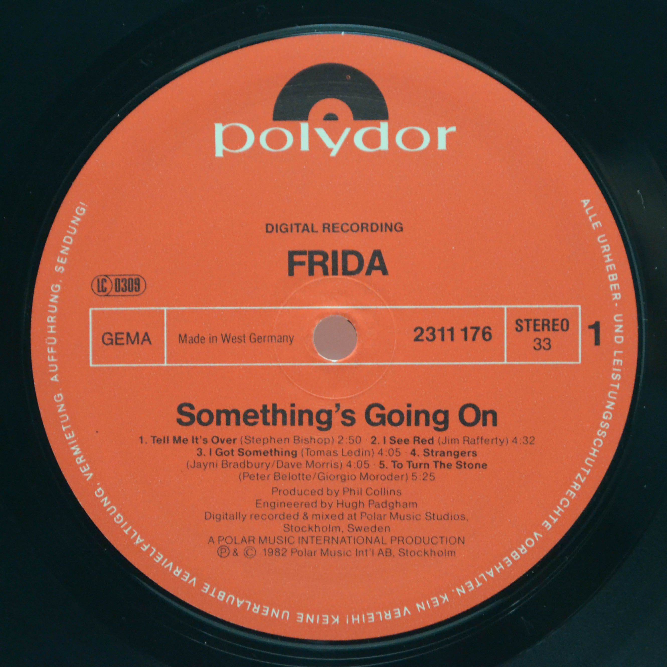 Виниловая пластинка Frida — Something's Going On, 1982