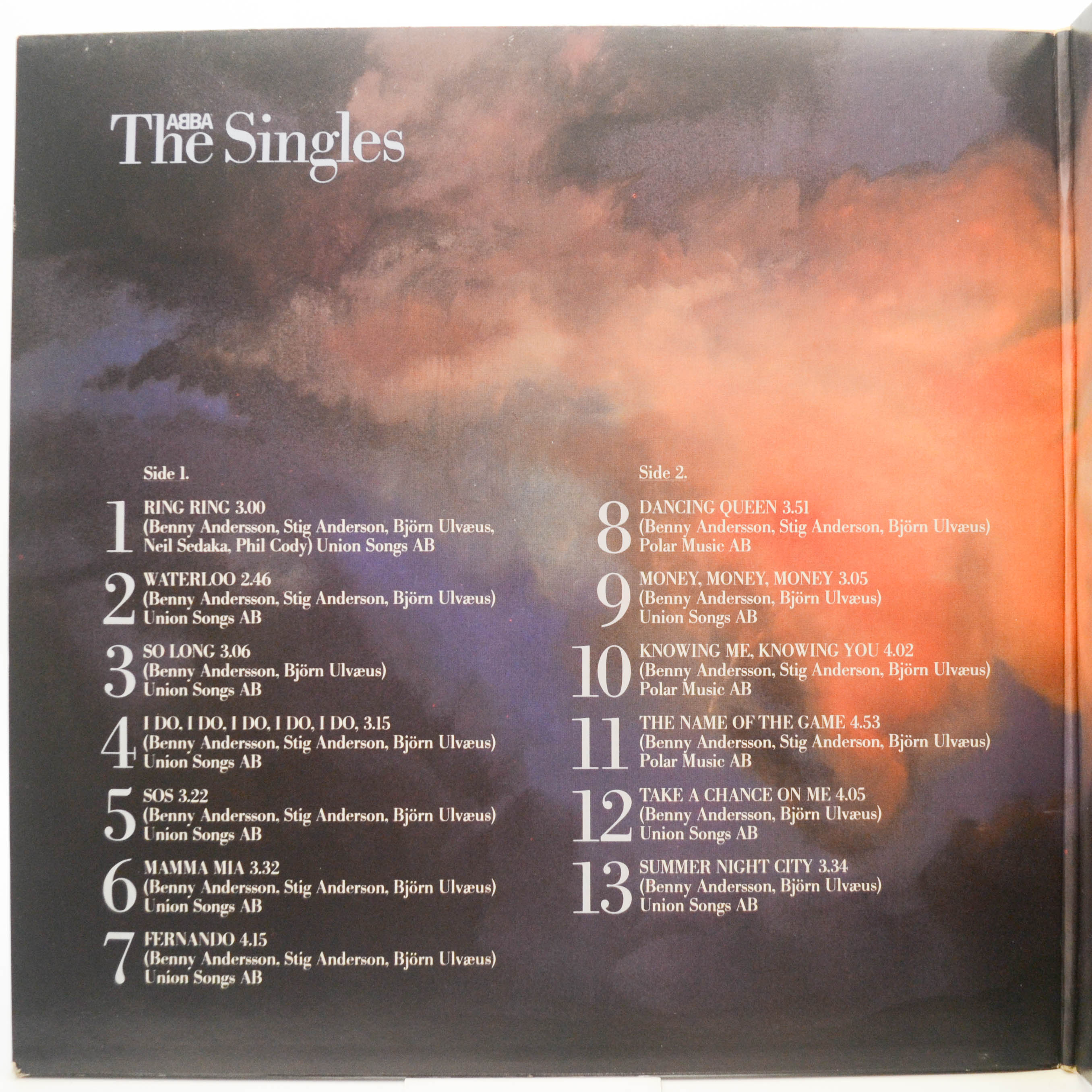 ABBA — The Singles (The First Ten Years) (2LP), 1982