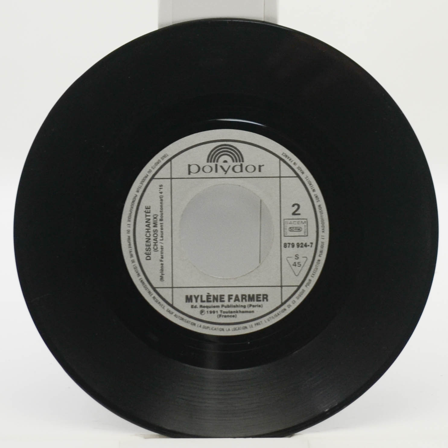 Виниловая пластинка Mylene Farmer — Désenchantée (7", France), 1991