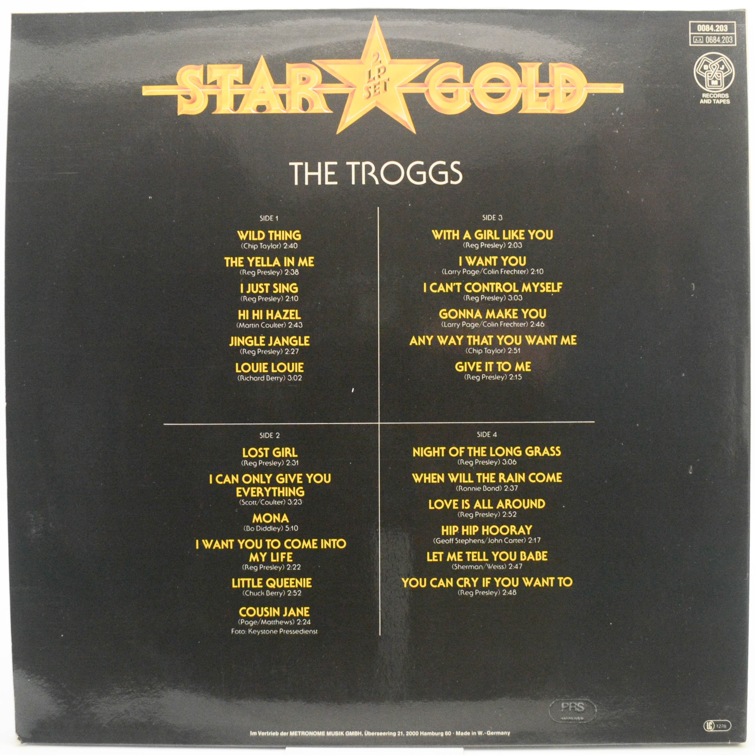 Troggs — Star Gold (2LP), 1981