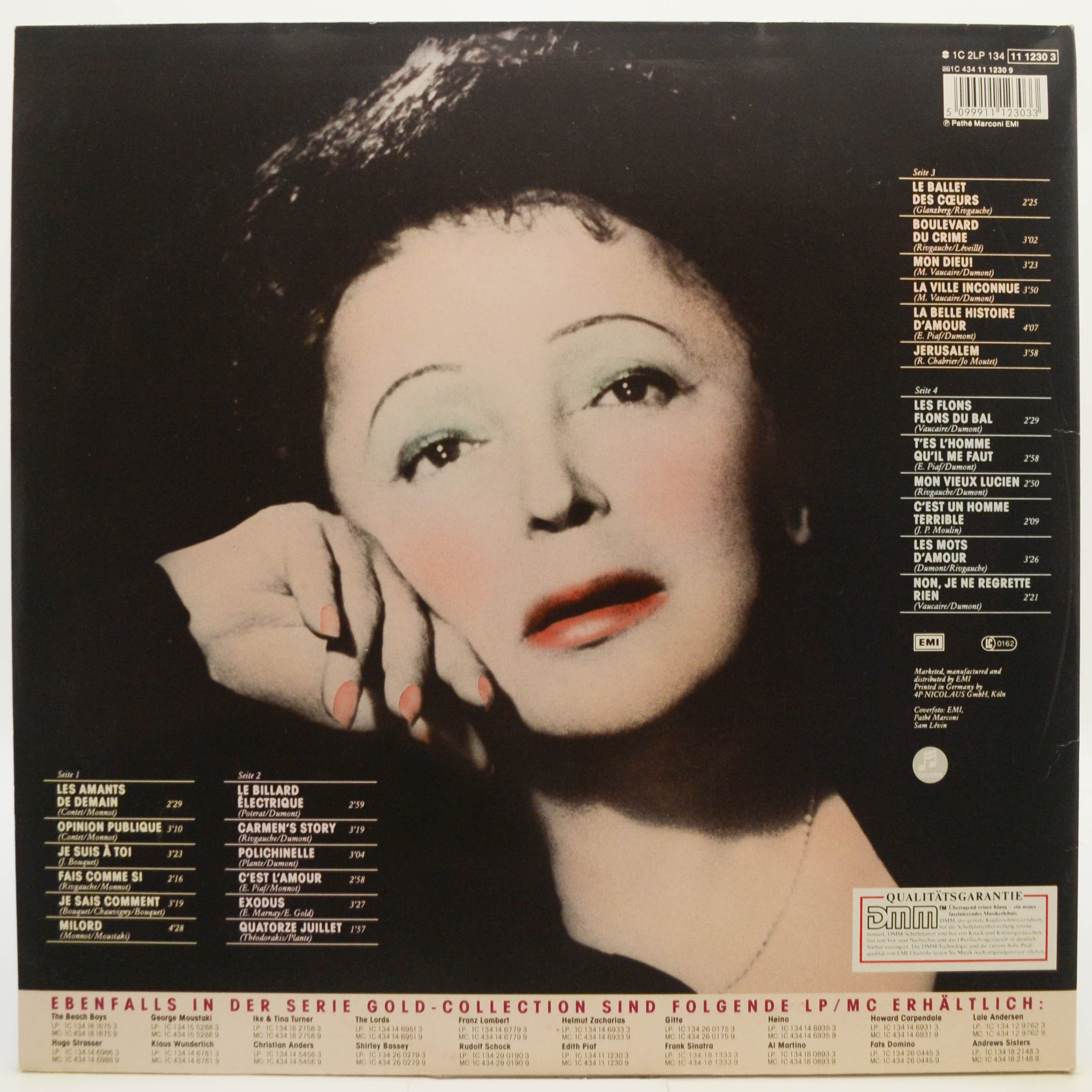 Виниловая пластинка Edith Piaf — Gold Collection (2LP), 1985