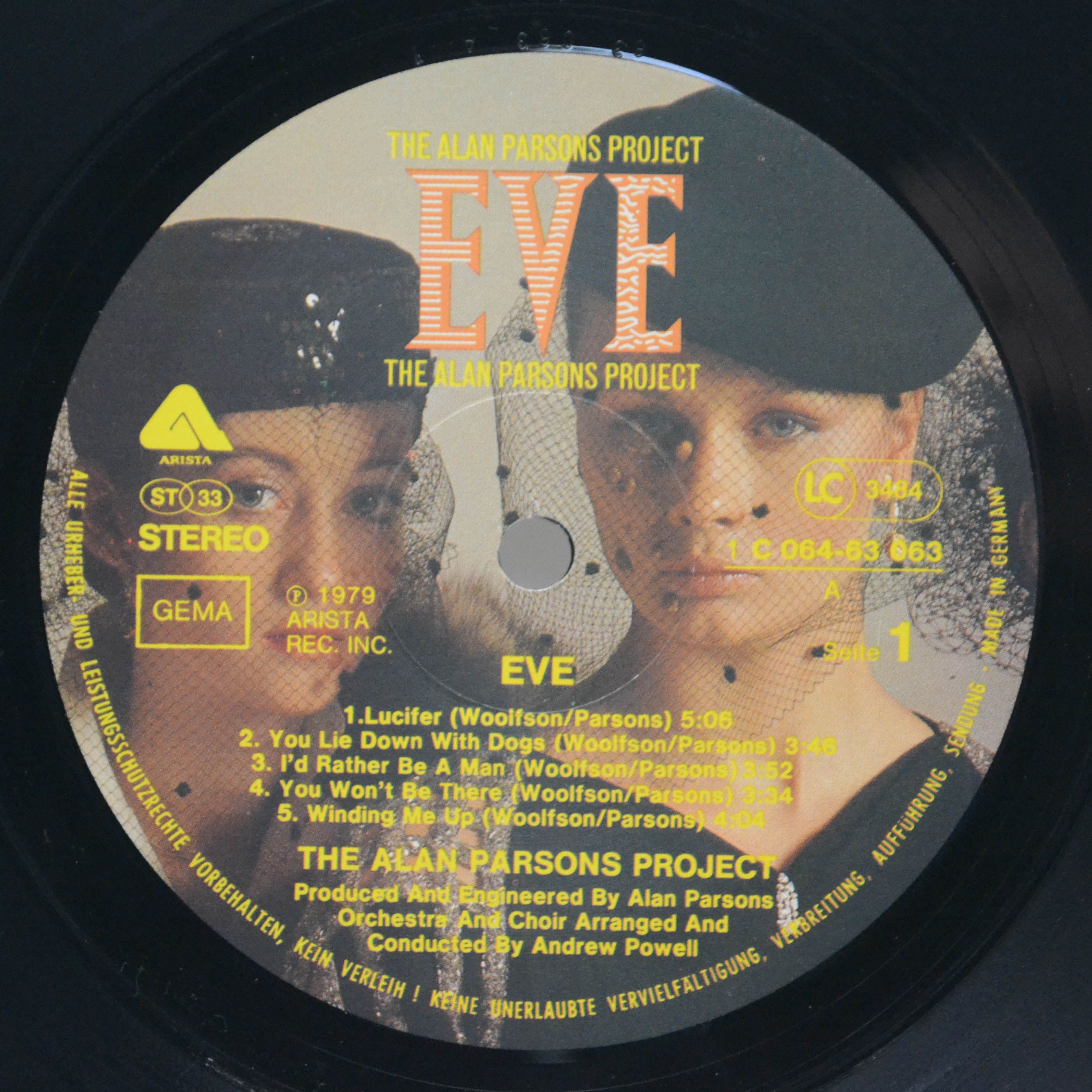 Виниловая пластинка Alan Parsons Project — Eve, 1979