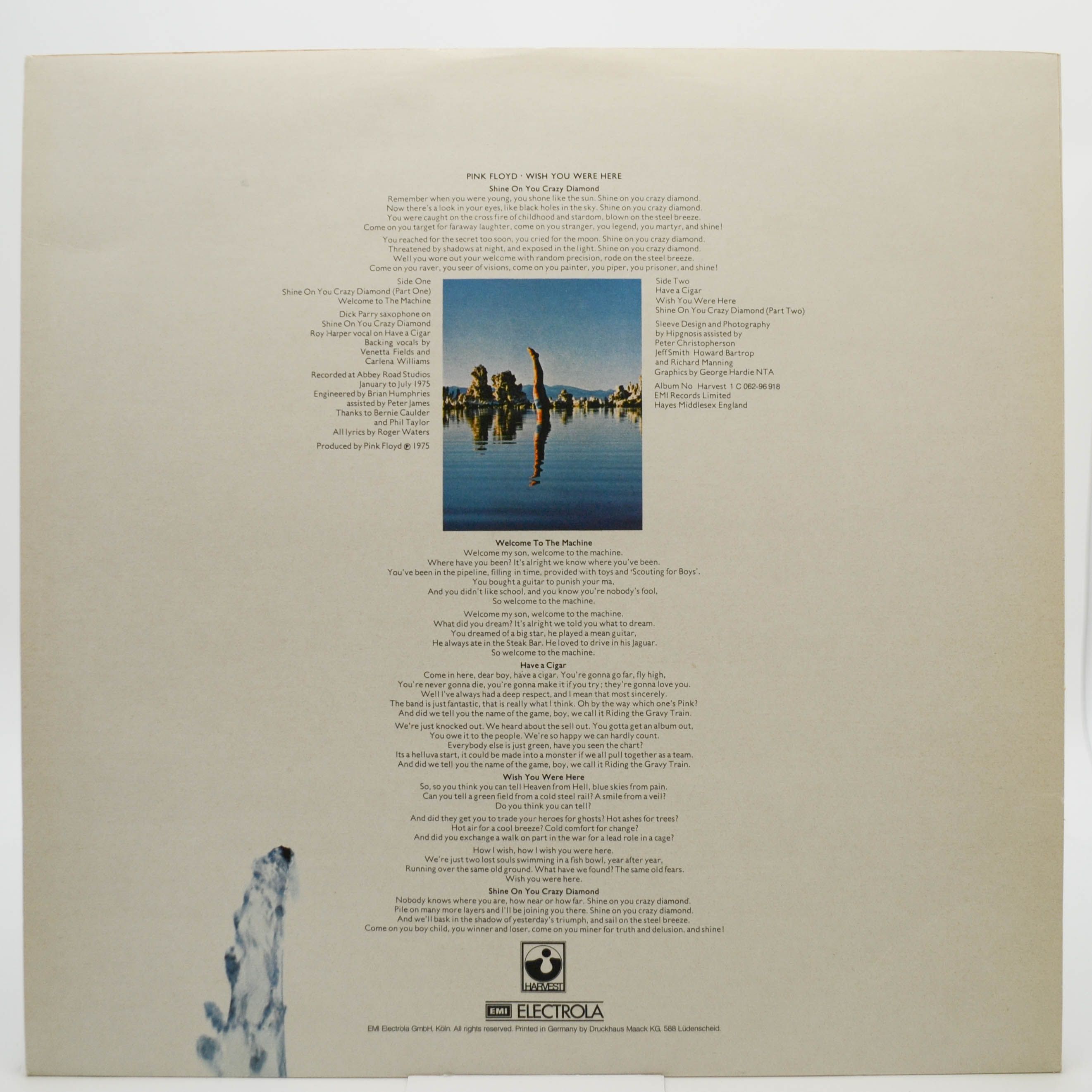 Виниловая пластинка Pink Floyd — Wish You Were Here (postcard), 1975