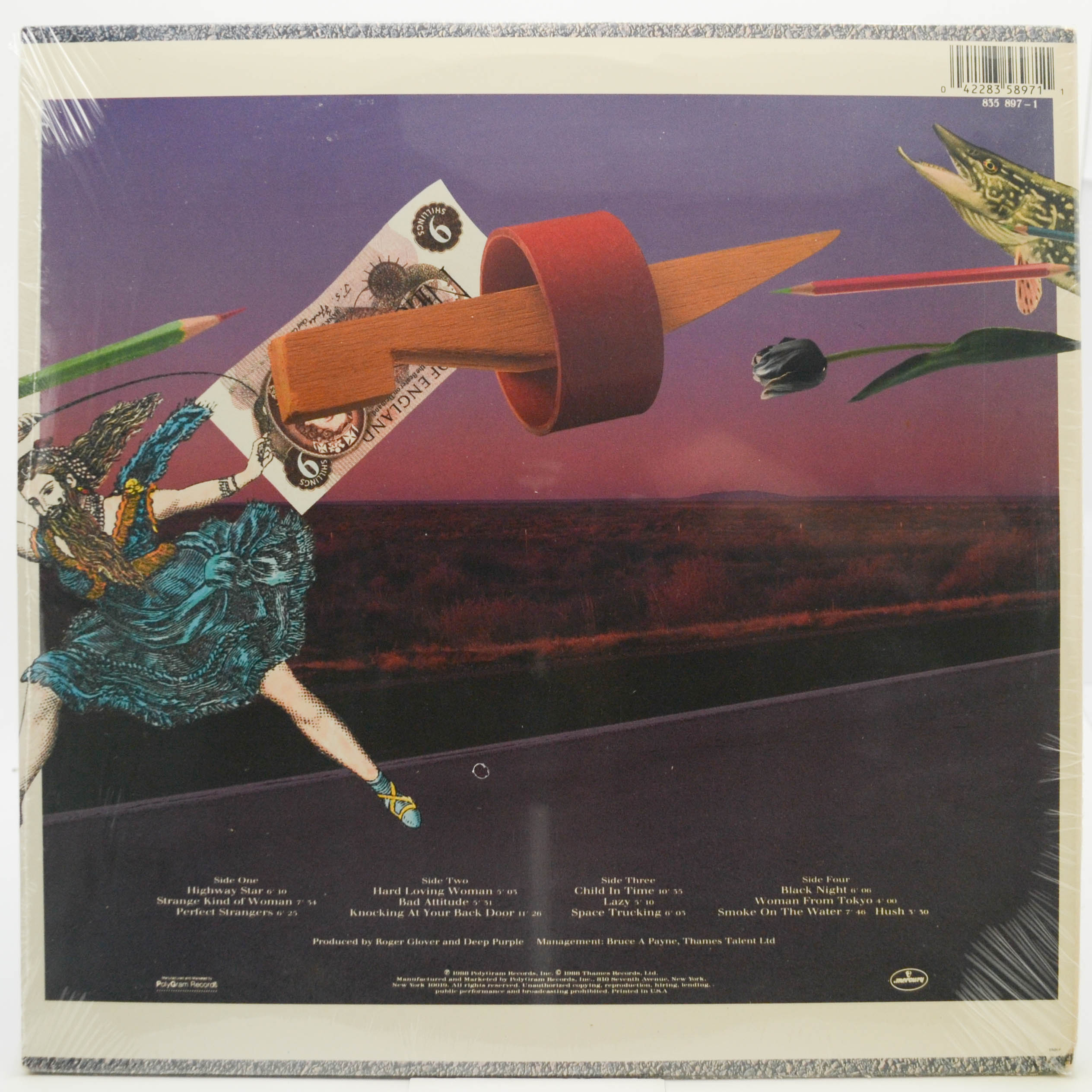 Виниловая пластинка Deep Purple — Nobody's Perfect (2LP, USA), 1988