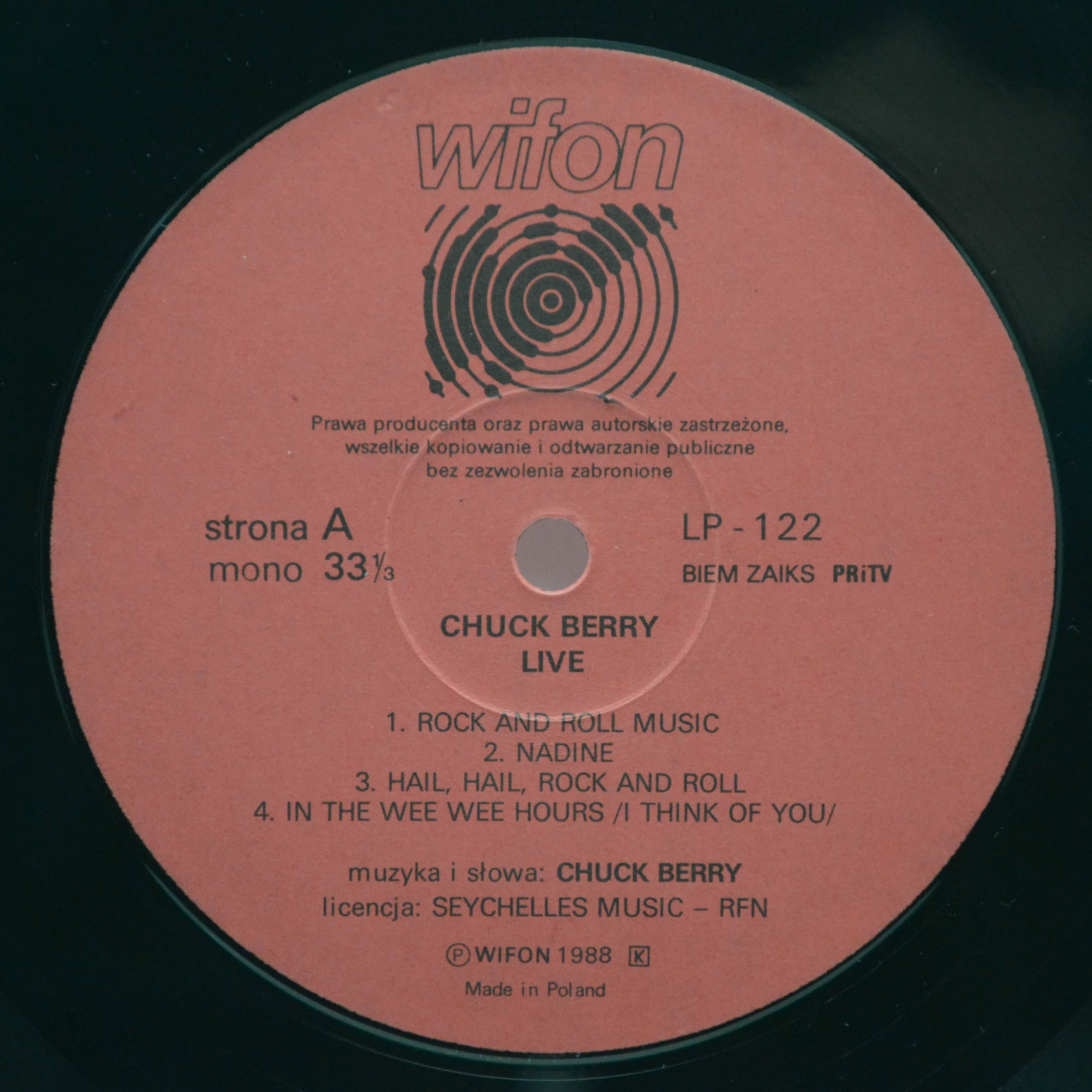 Chuck Berry — Live, 1988