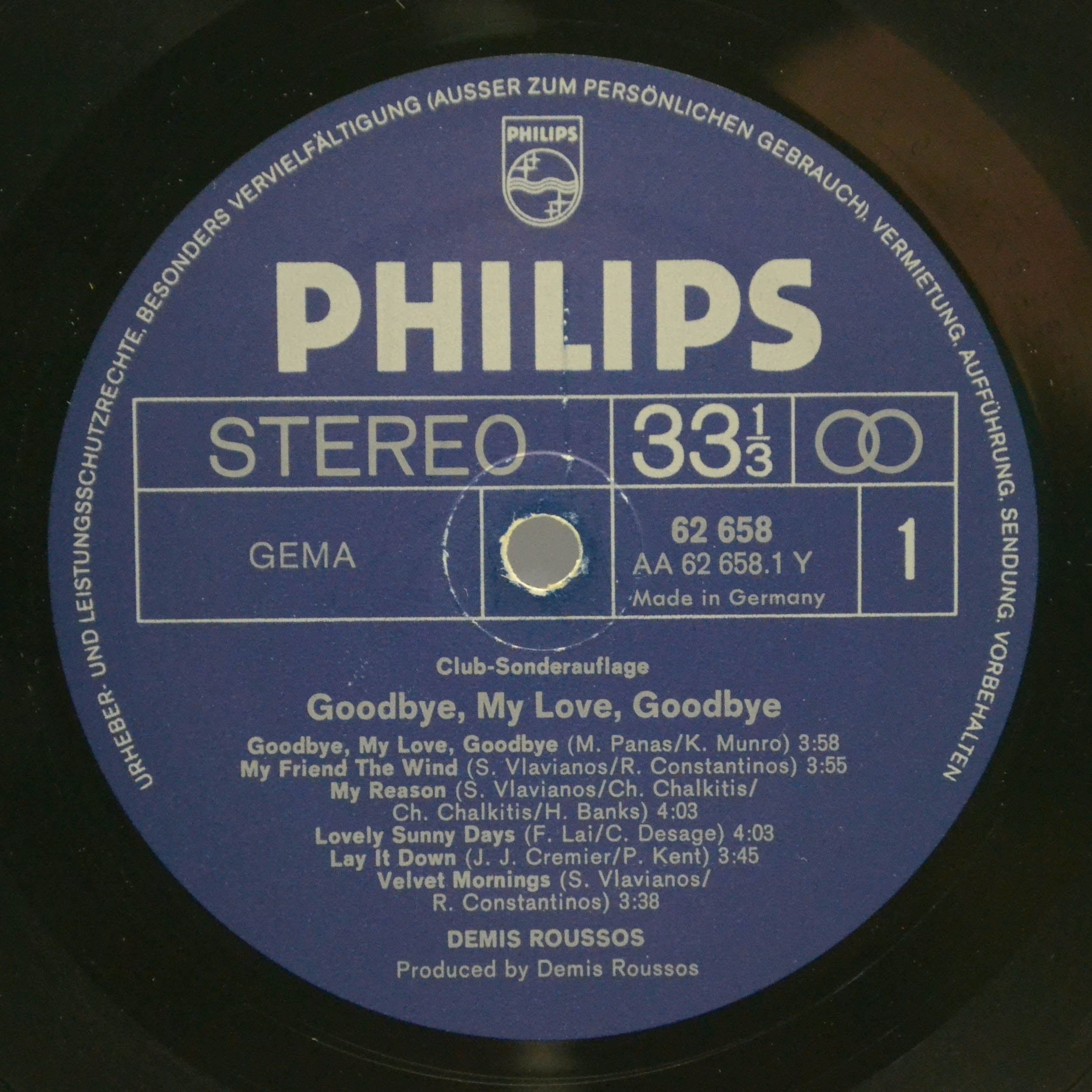 Demis Roussos — Goodbye, My Love, Goodbye, 1973