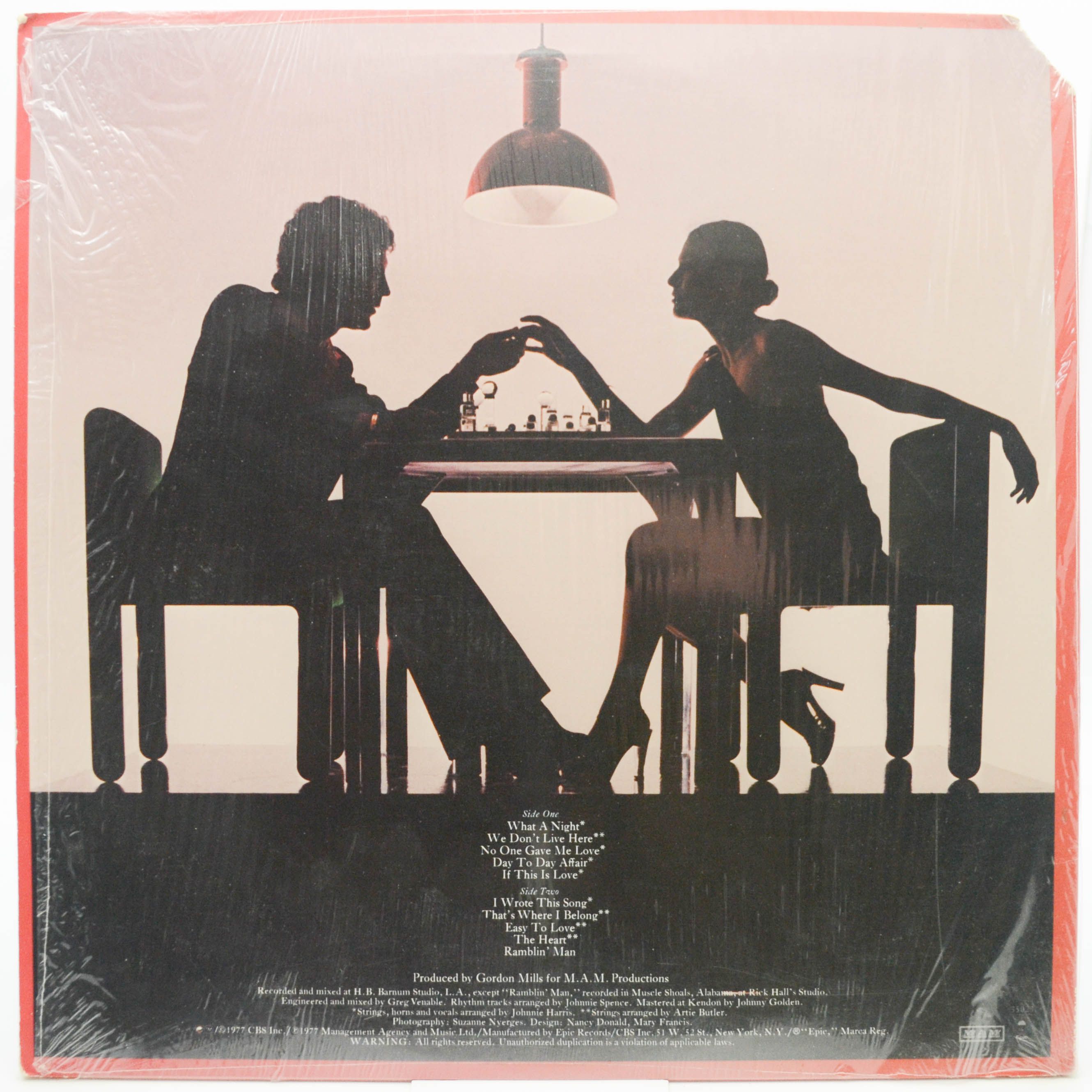 Tom Jones — What A Night (USA), 1977