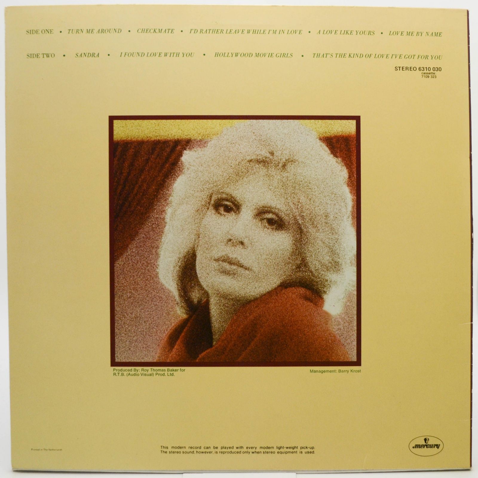 Виниловая пластинка Dusty Springfield — It Begins Again..., 1978