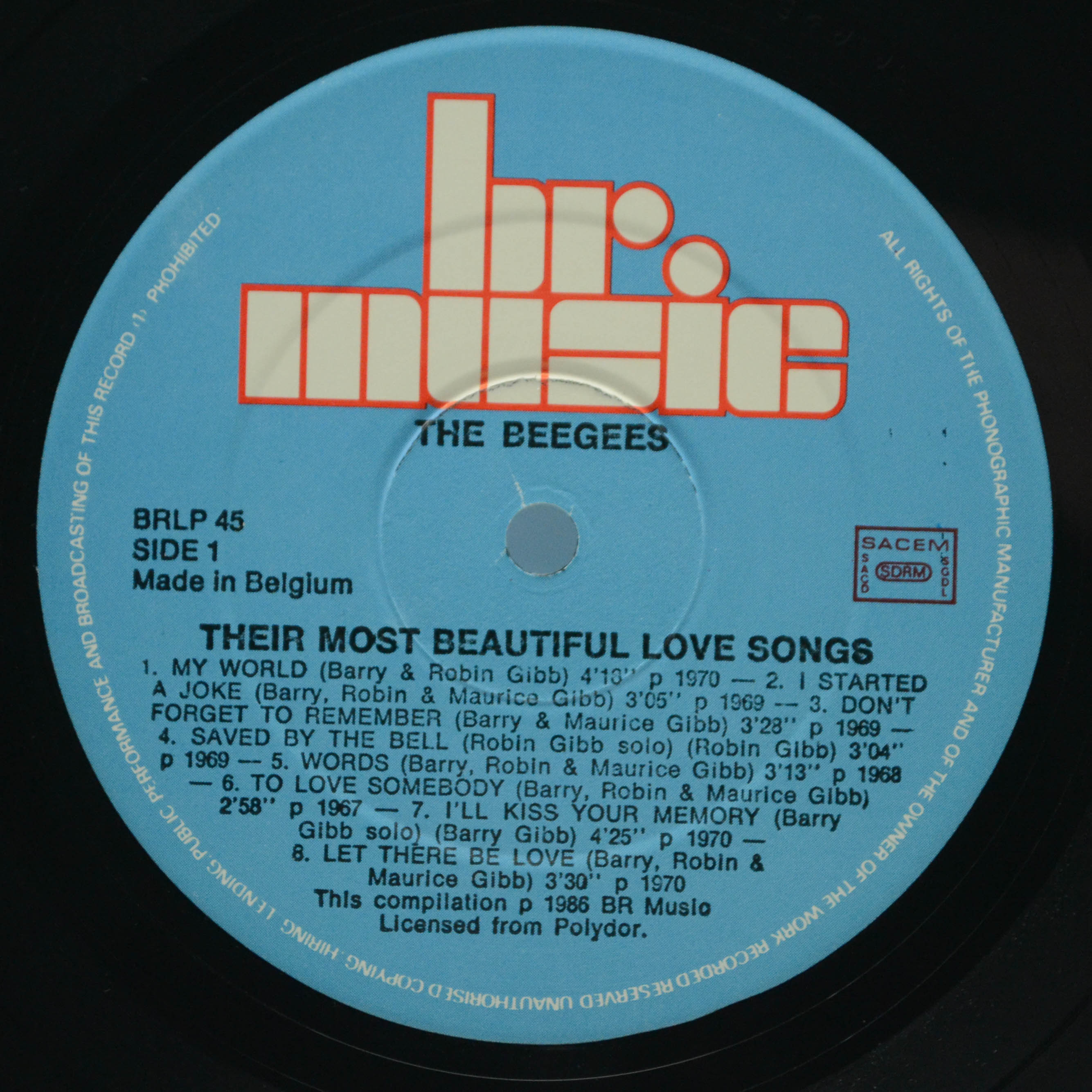 Bee Gees — Their Most Beautiful Love Songs, 1986