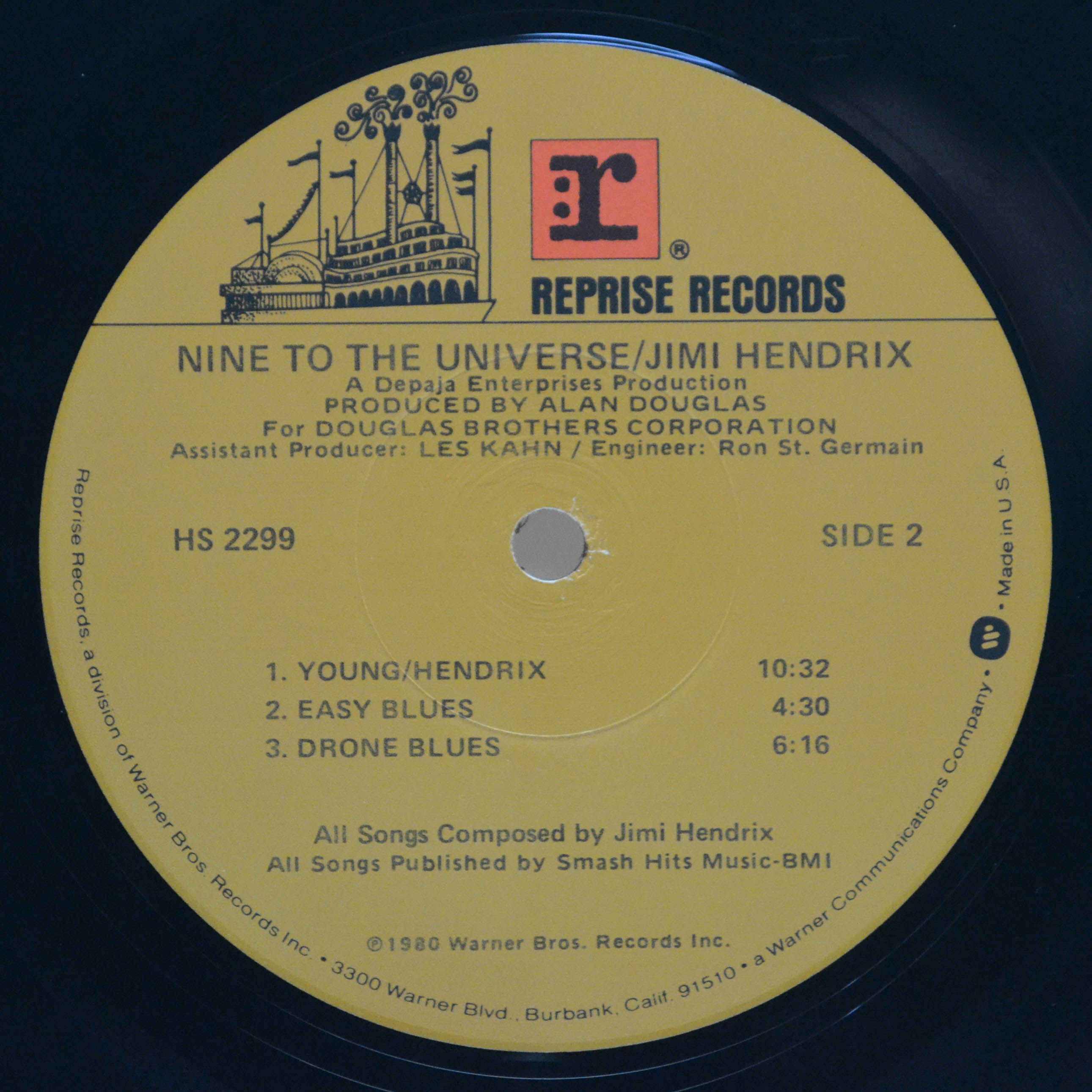 Jimi Hendrix — Nine To The Universe (USA), 1980