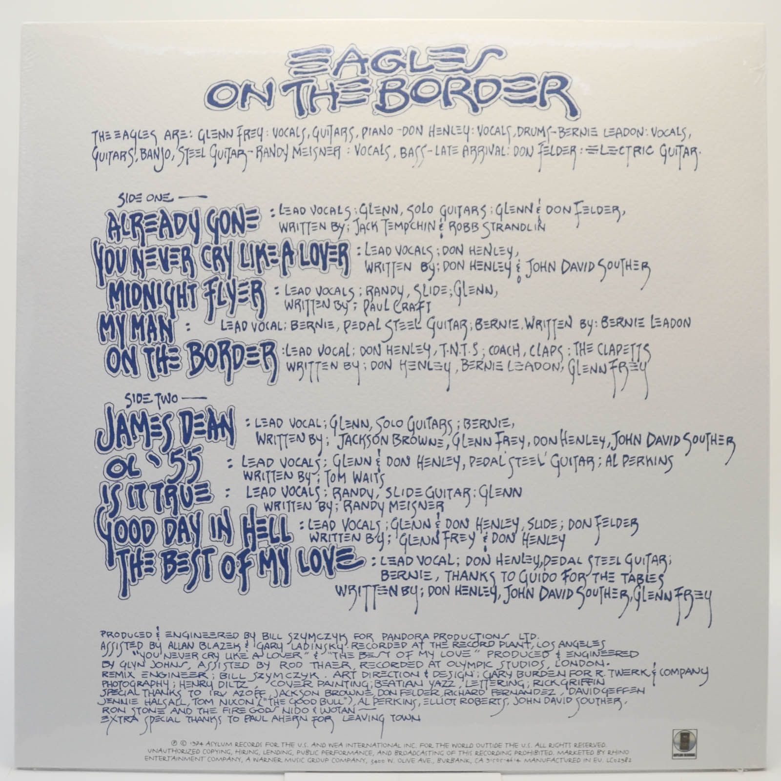 Eagles — On The Border, 1974