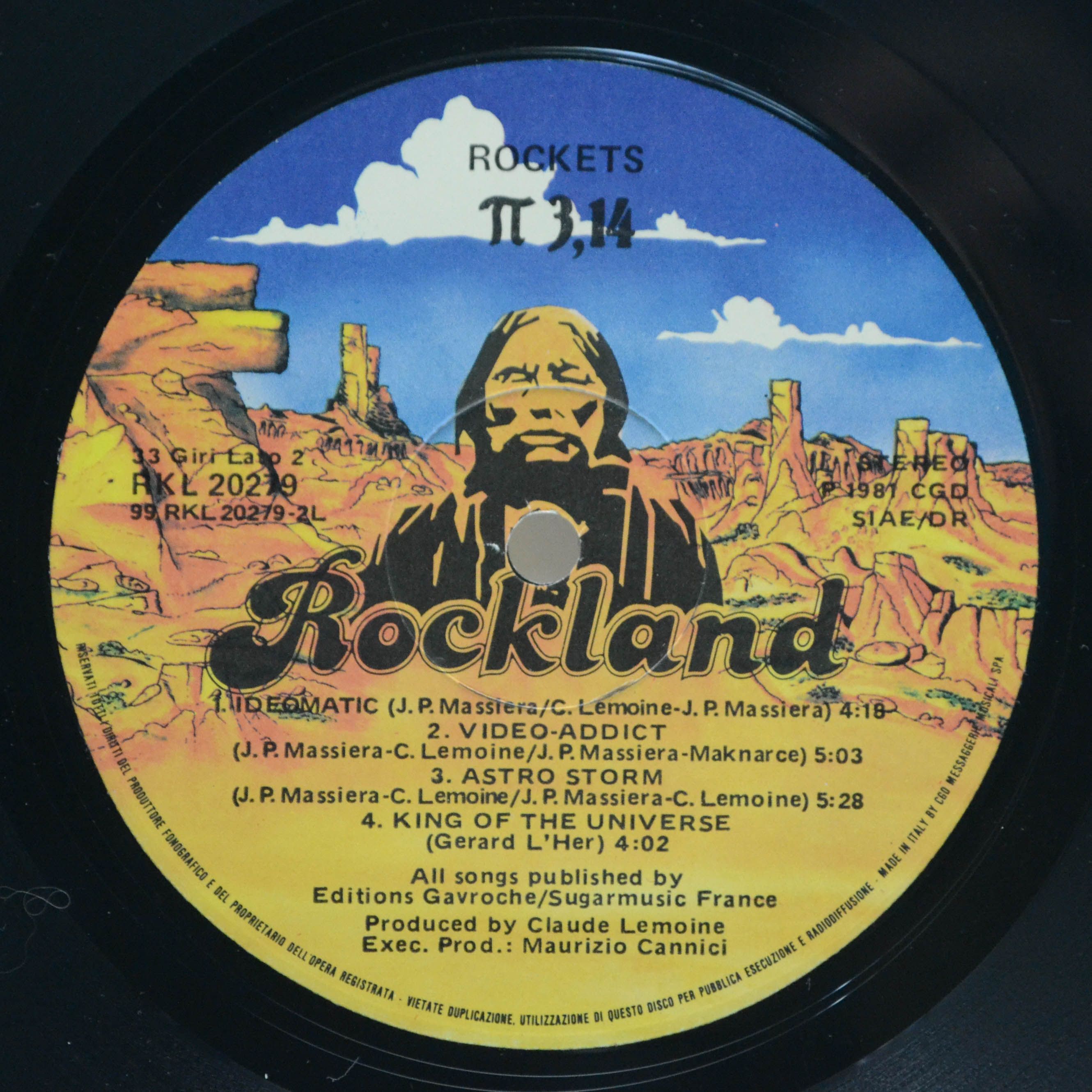 Виниловая пластинка Rockets — π 3,14, 1981