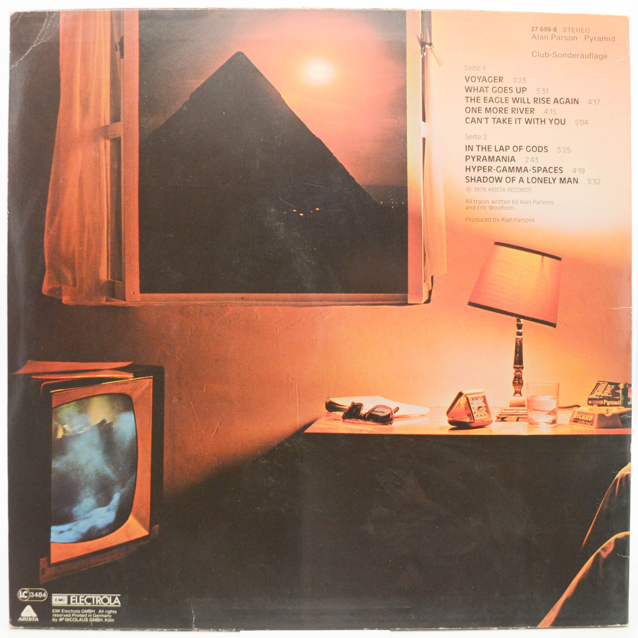 Виниловая пластинка The Alan Parsons Project — Pyramid, 1978