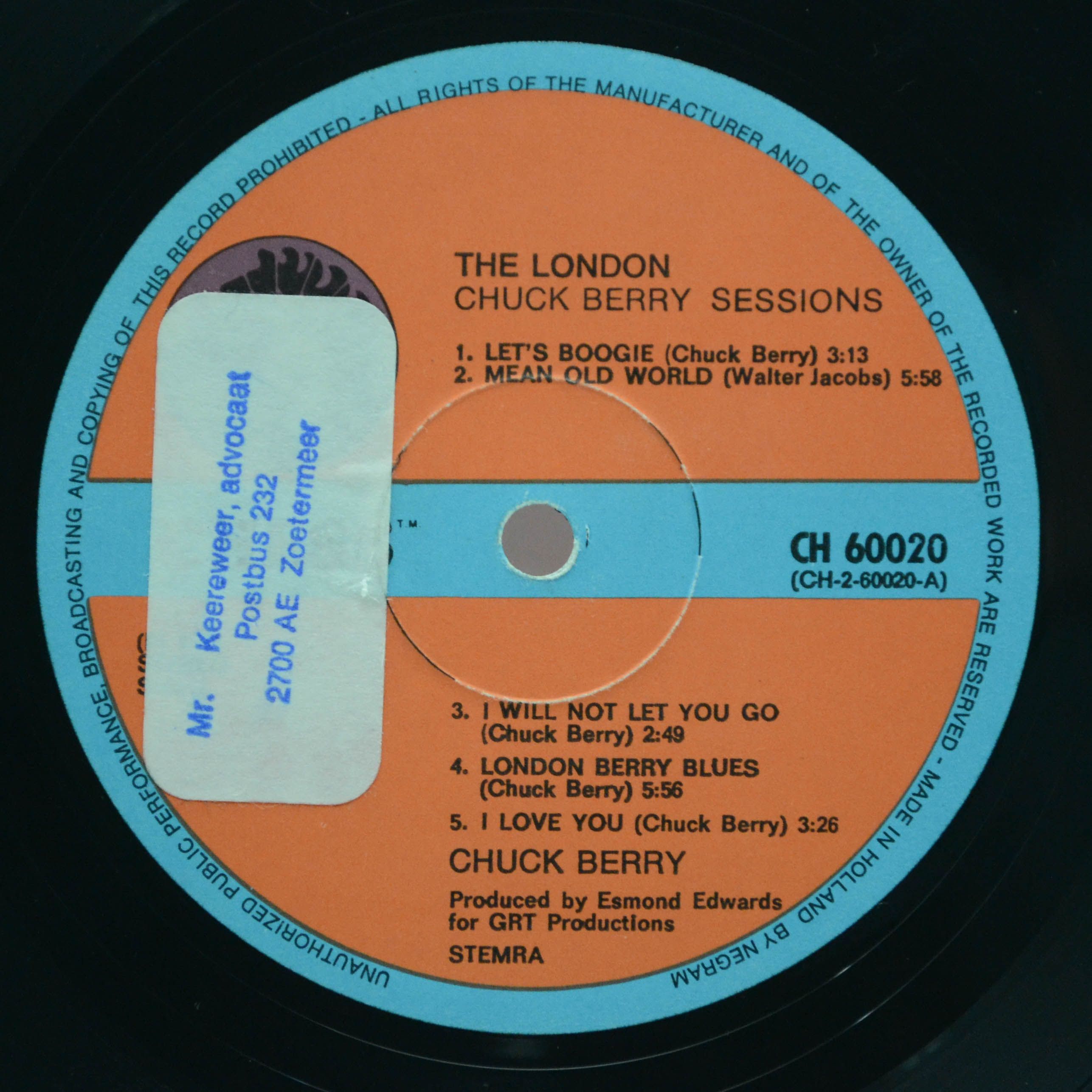 Chuck Berry — The London Chuck Berry Sessions, 1972