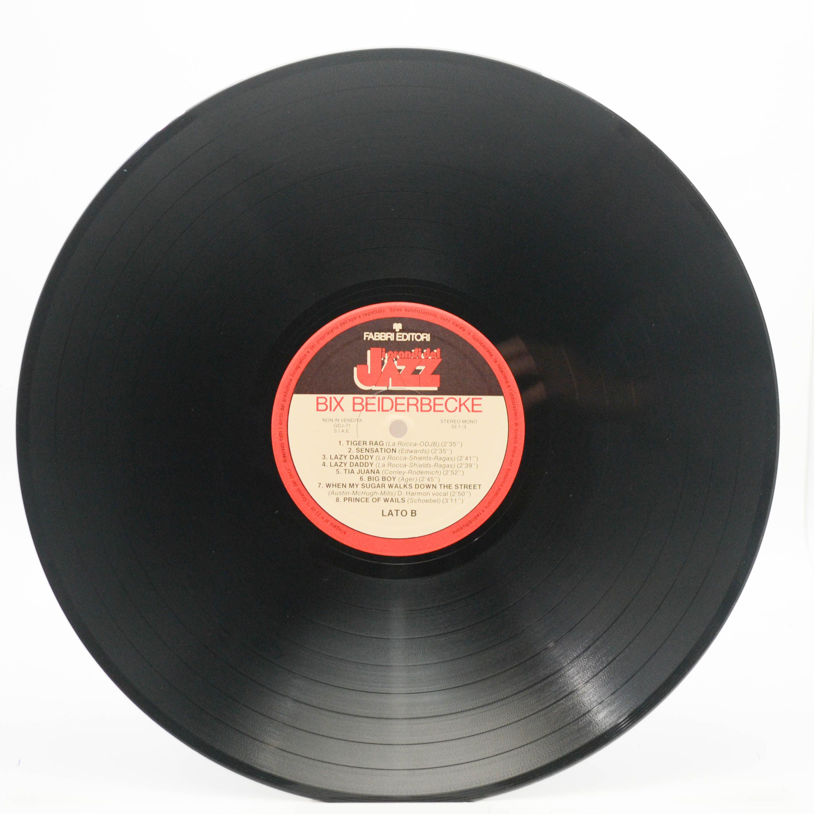 Виниловая пластинка Bix Beiderbecke — Bix Beiderbecke (booklet), 1982