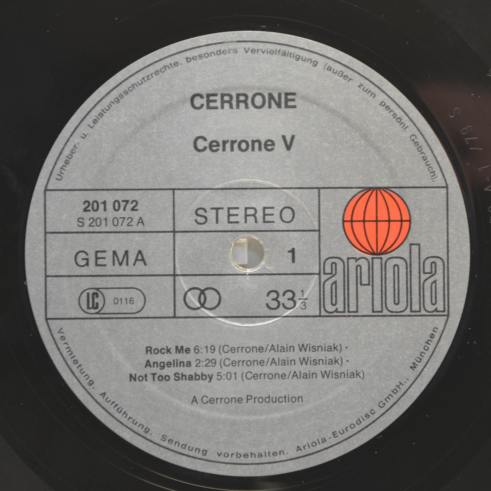 Cerrone — Cerrone V - Angelina, 1979