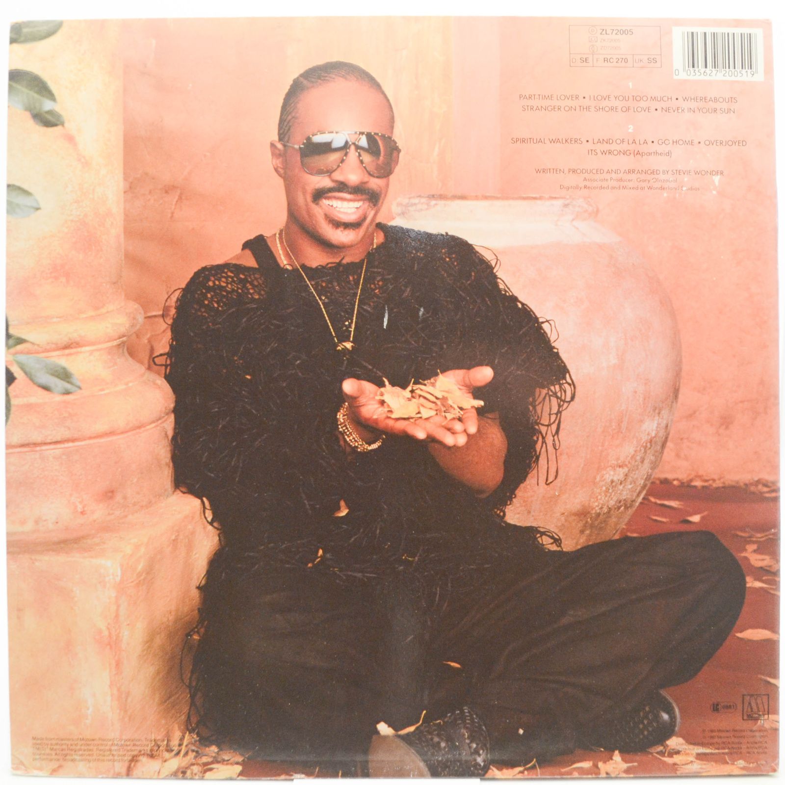 Виниловая пластинка Stevie Wonder — In Square Circle (booklet), 1985