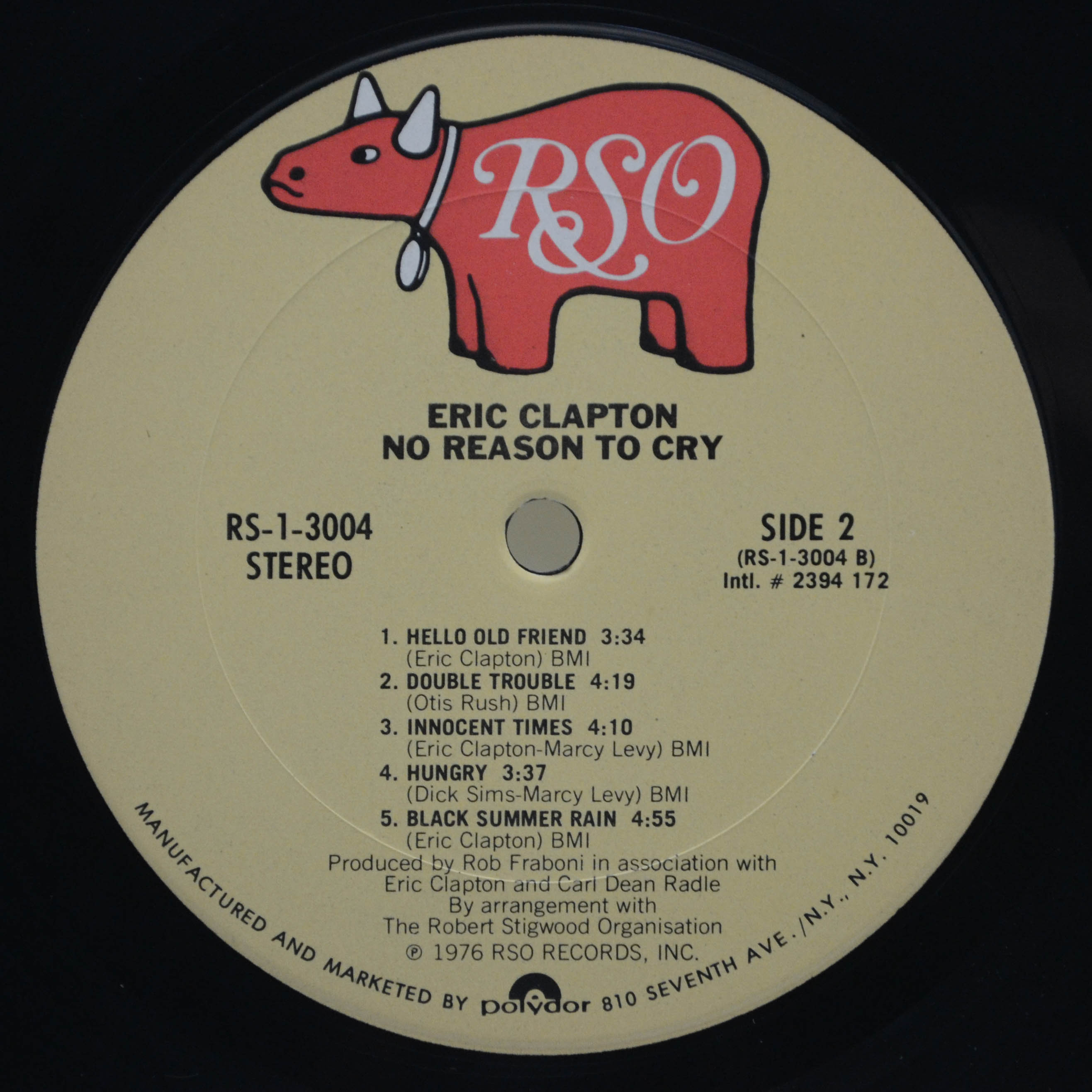 Eric Clapton — No Reason To Cry (USA), 1976