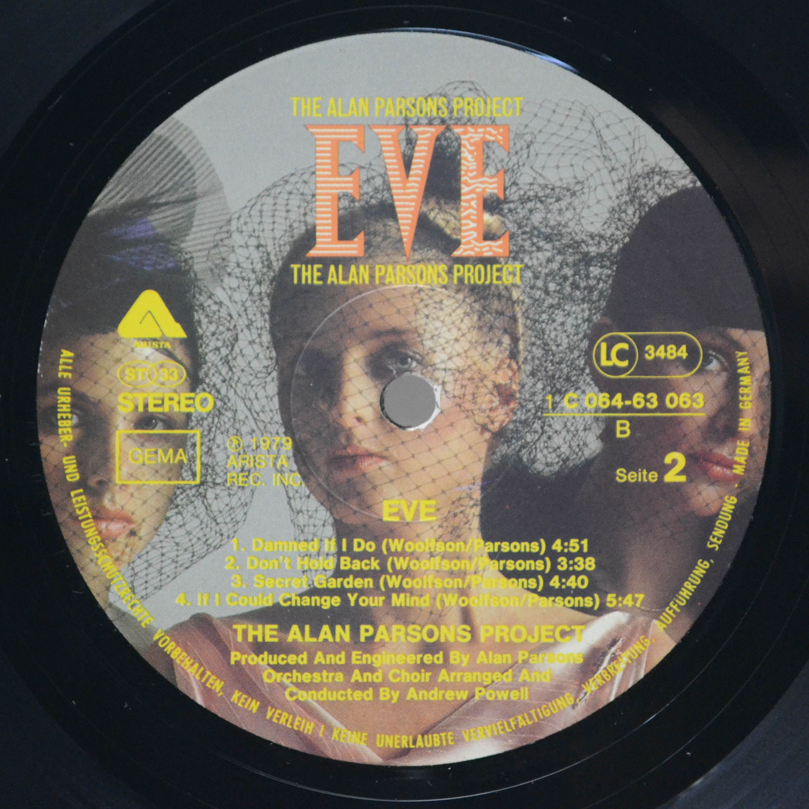 Виниловая пластинка Alan Parsons Project — Eve, 1979