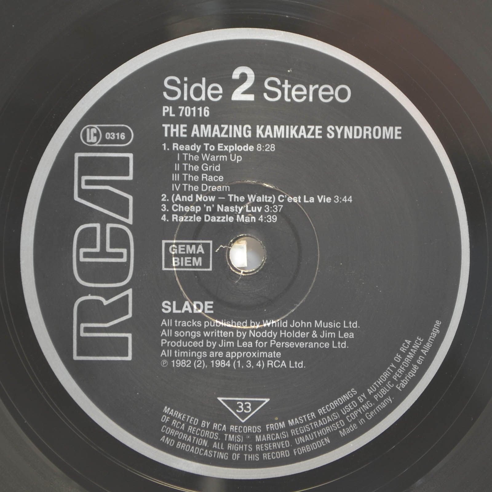 Slade — The Amazing Kamikaze Syndrome, 1984