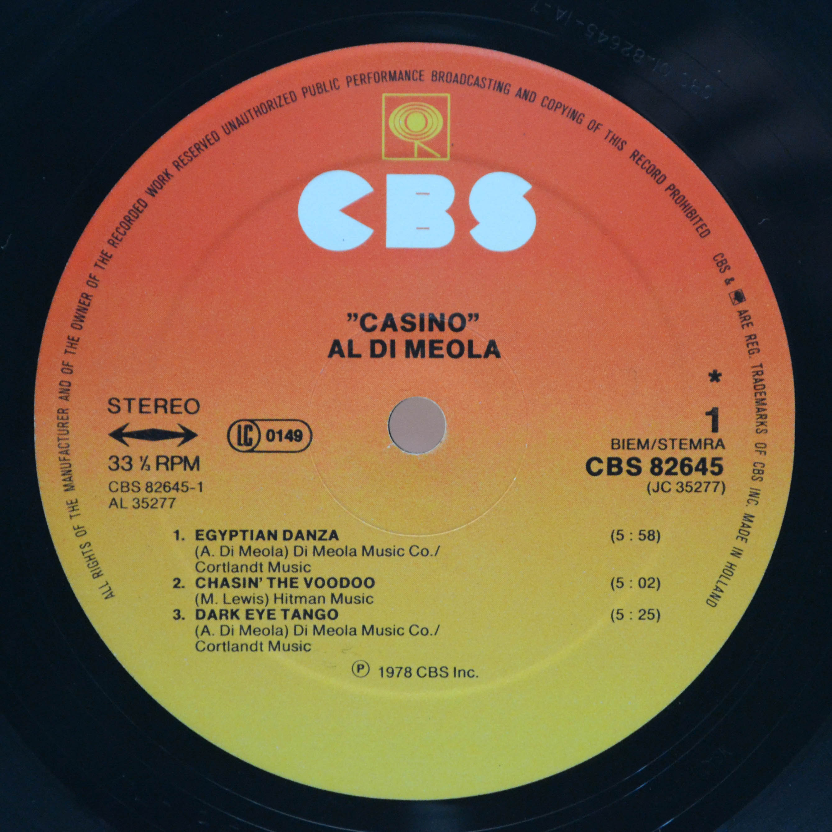 Al Di Meola — Casino, 1978