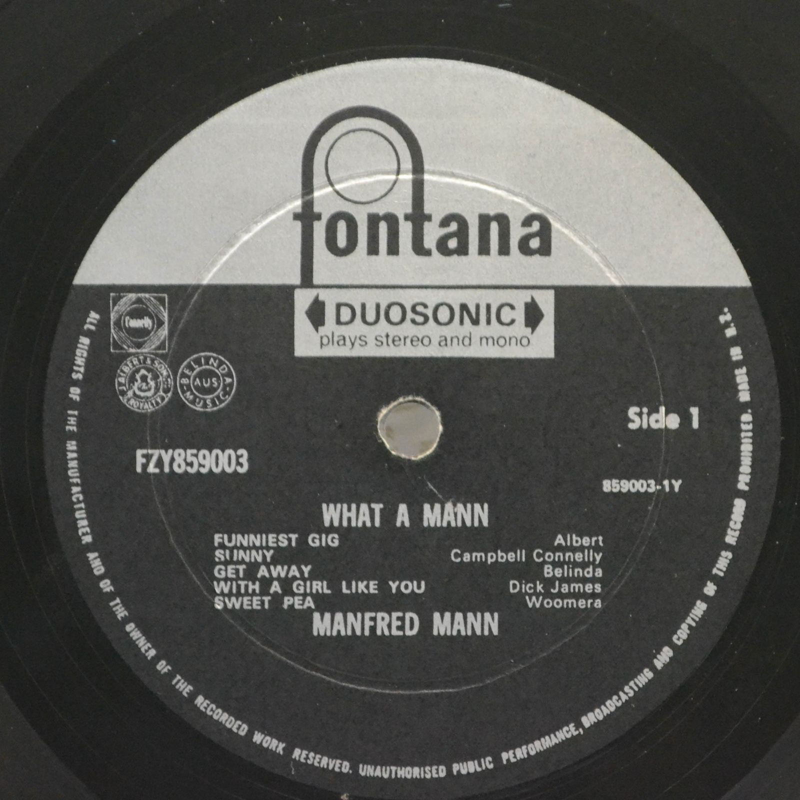 Виниловая пластинка Manfred Mann — What A Mann, 1968