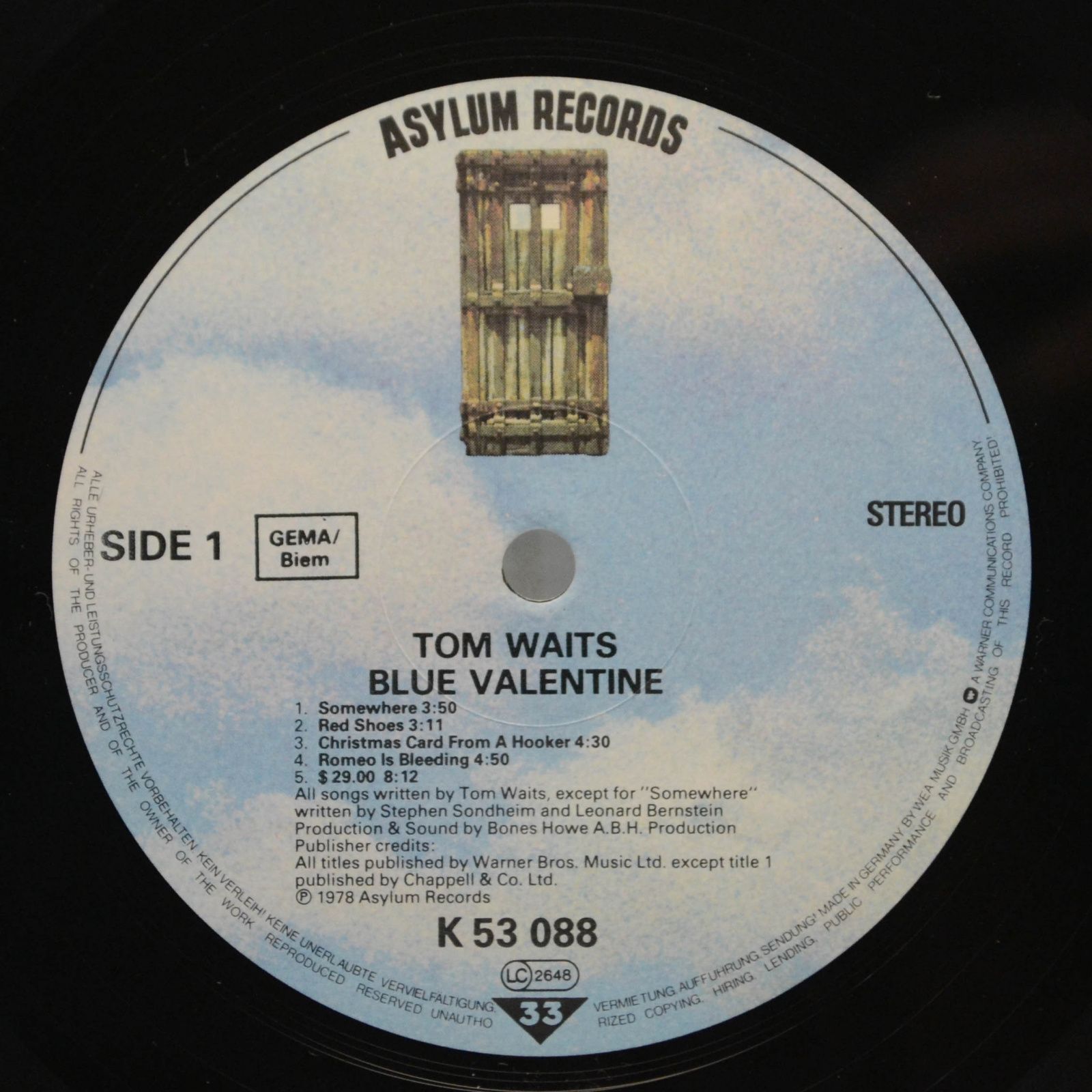 Tom Waits — Blue Valentine, 1978