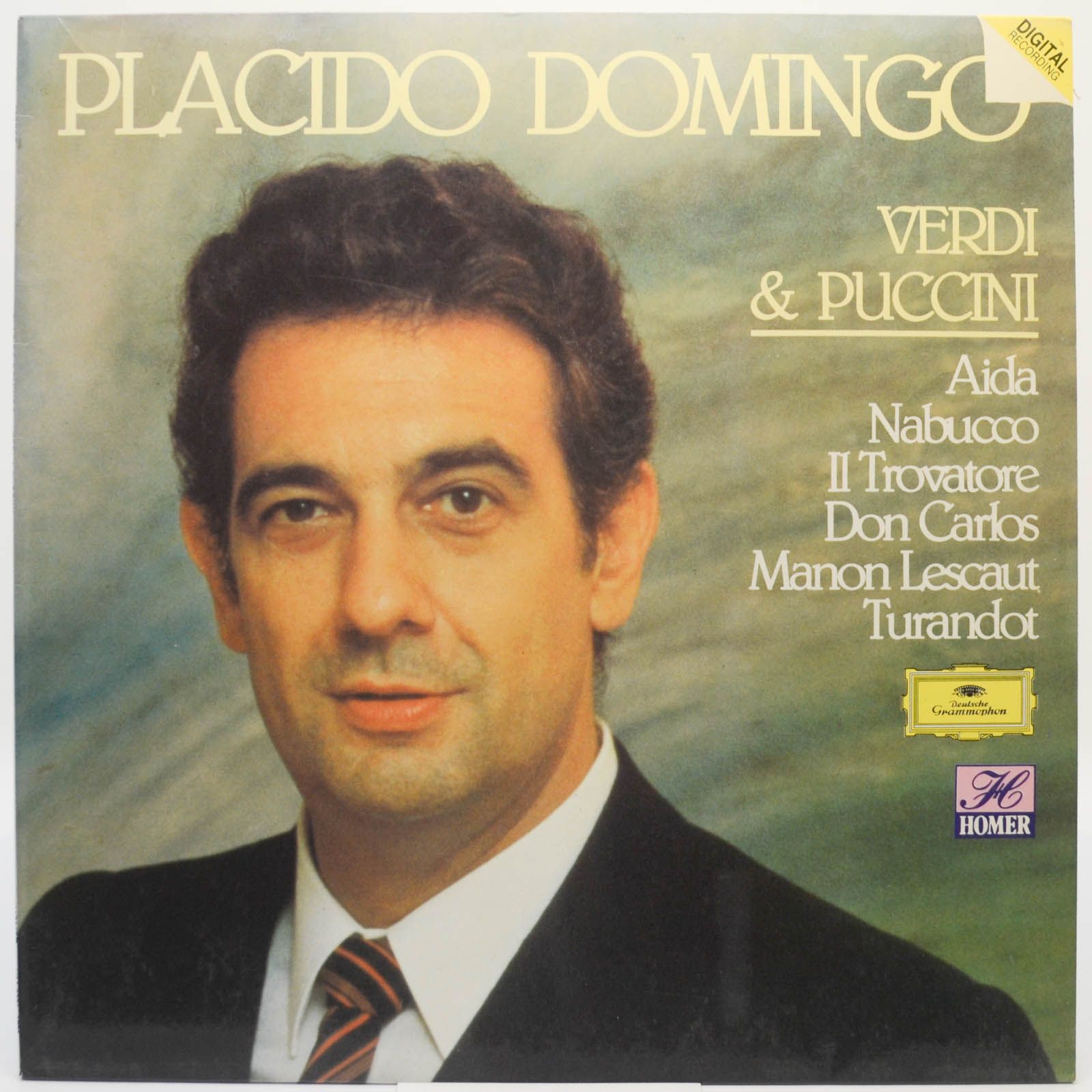 Виниловая пластинка Placido Domingo — Verdi & Puccini, 1985
