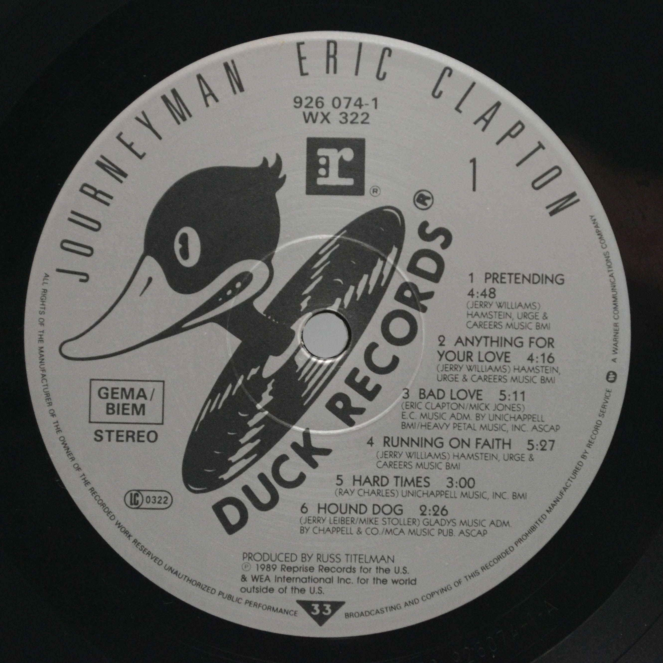 Eric Clapton — Journeyman, 1989