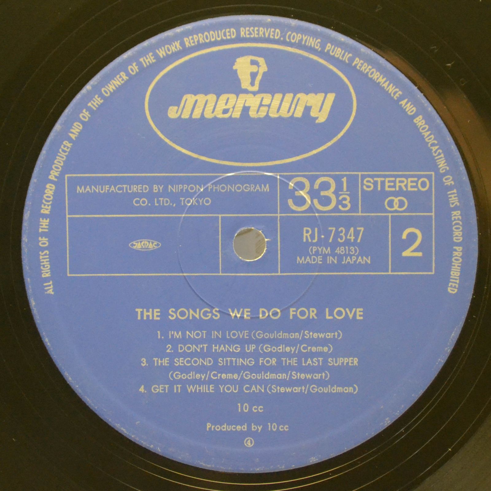 Виниловая пластинка 10cc — The Songs We Do For Love, 1978