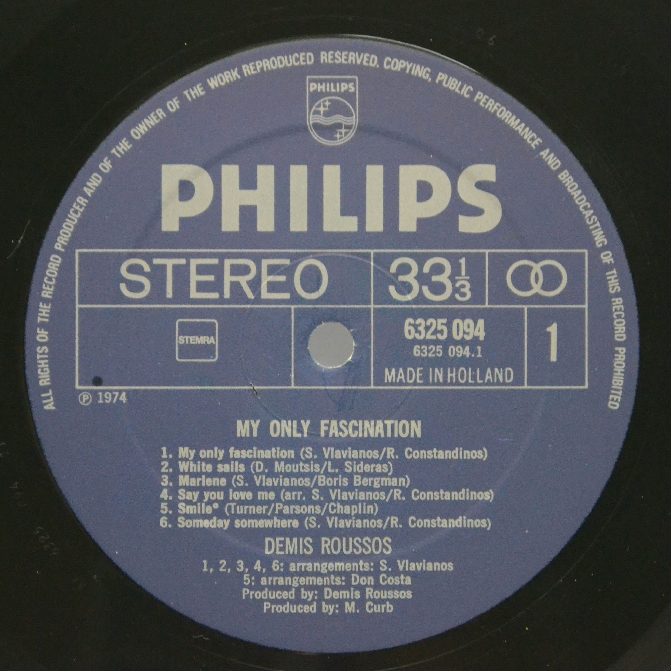 Demis Roussos — My Only Fascination, 1974